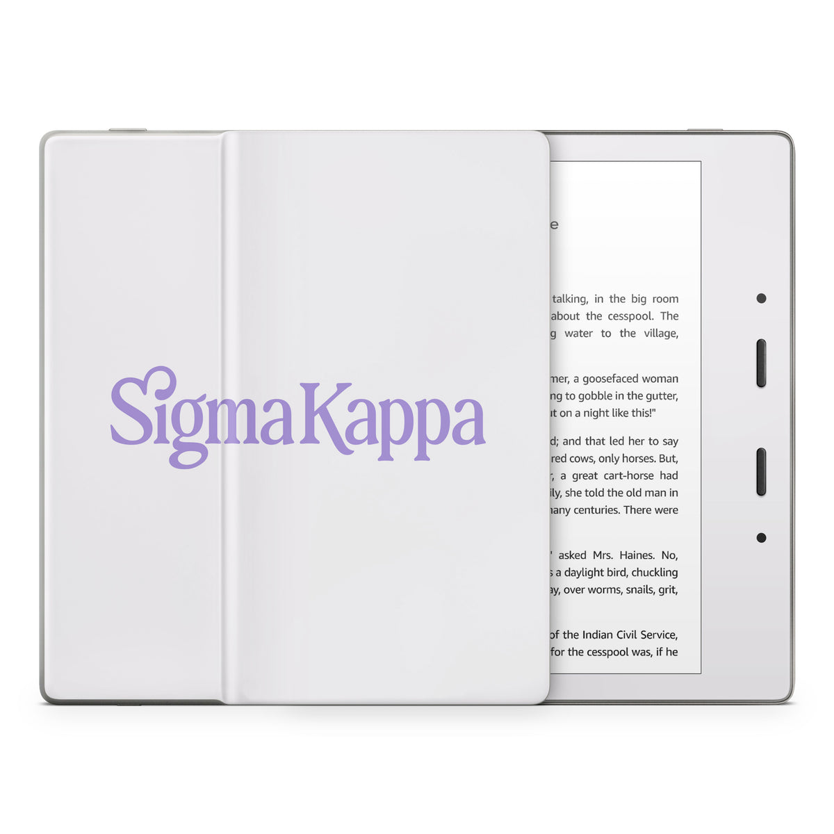 Sigma Kappa Primary Logo Legacy Lavender on Dove Love - Amazon Kindle Skin