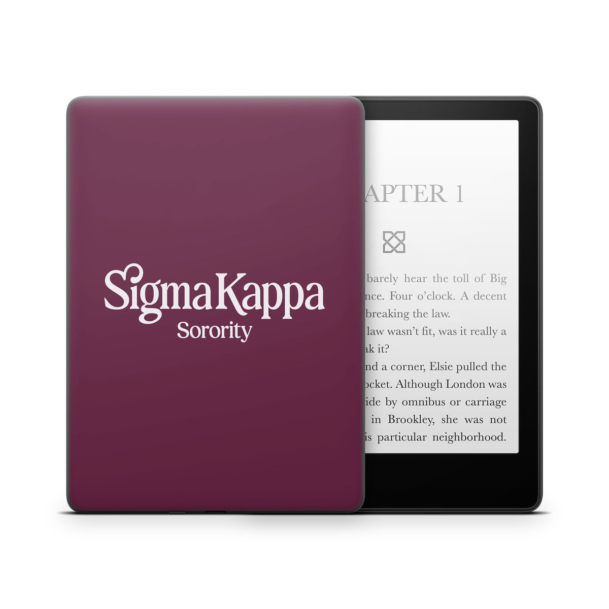 Sigma Kappa Sorority Logo Dove Love on Mary Maroon - Amazon Kindle Skin