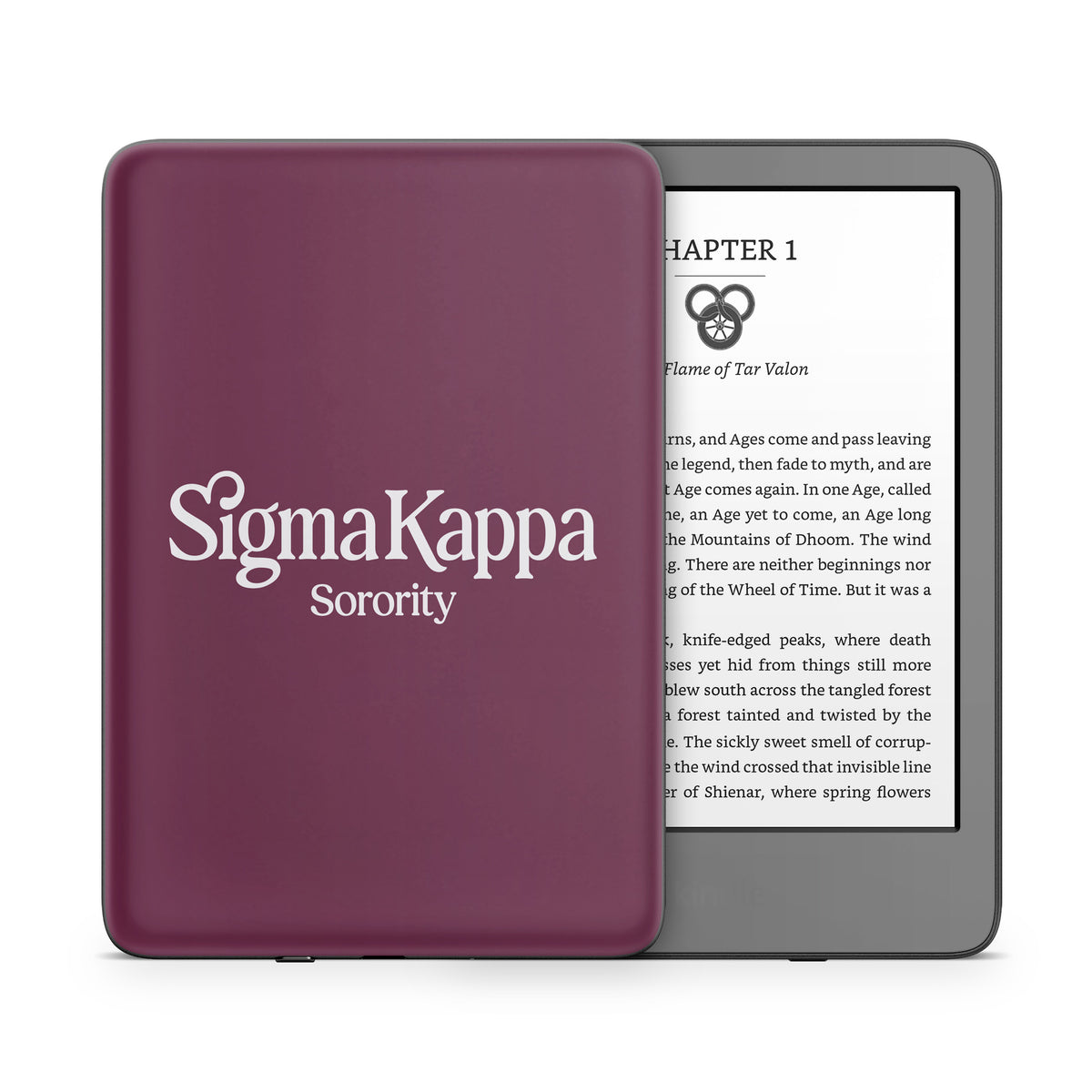 Sigma Kappa Sorority Logo Dove Love on Mary Maroon - Amazon Kindle Skin