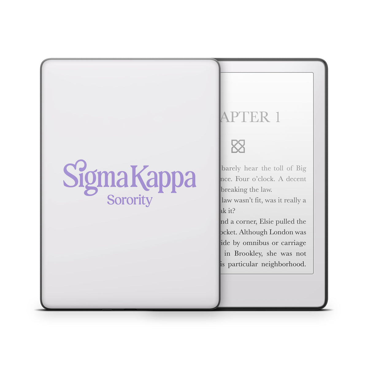 Sigma Kappa Sorority Logo Legacy Lavender on Dove Love - Amazon Kindle Skin