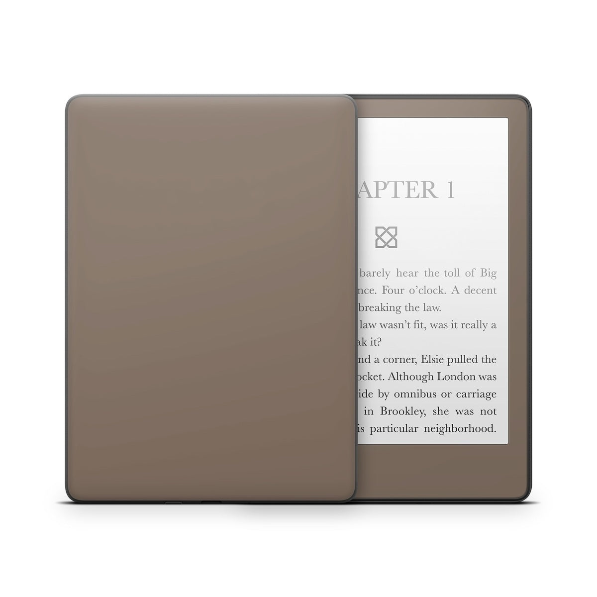 Solid State Flat Dark Earth - Amazon Kindle Skin