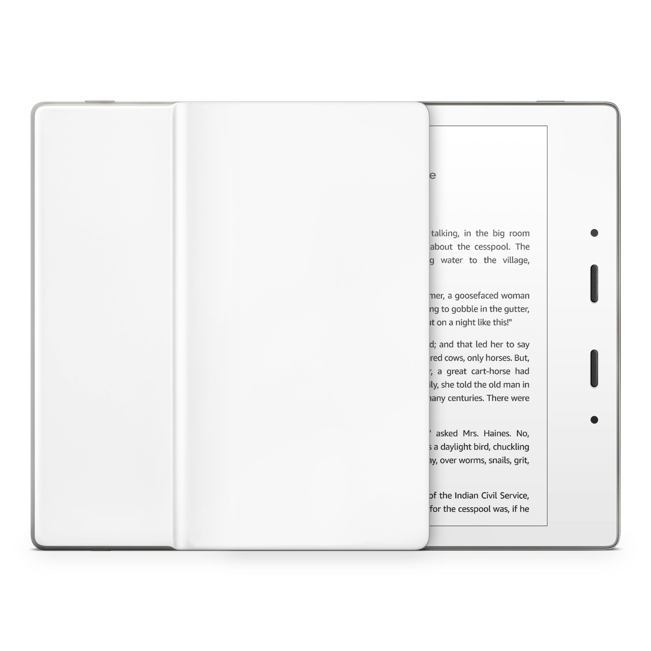 Solid State White - Amazon Kindle Skin