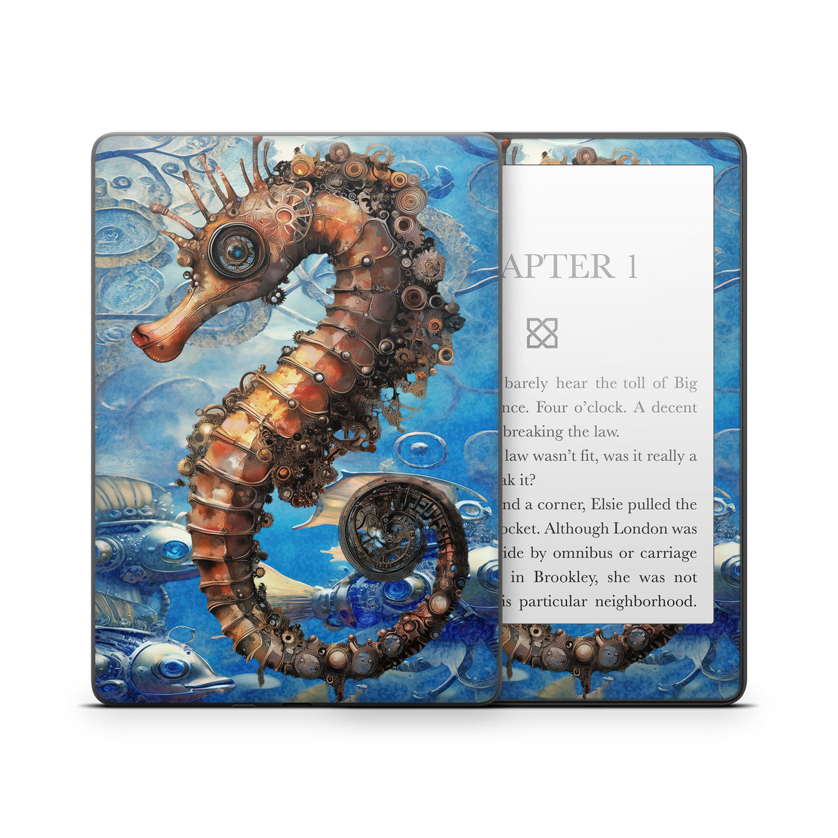 Steampunk Seahorse - Amazon Kindle Skin