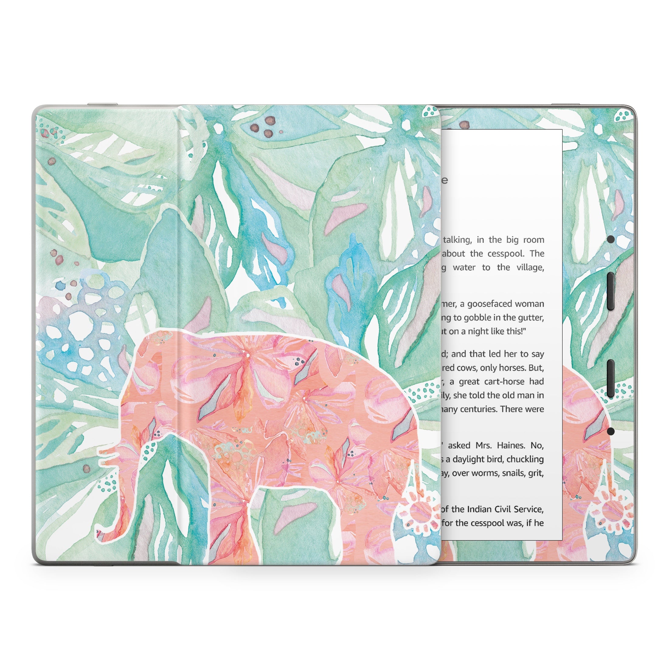 Tropical Elephant - Amazon Kindle Skin