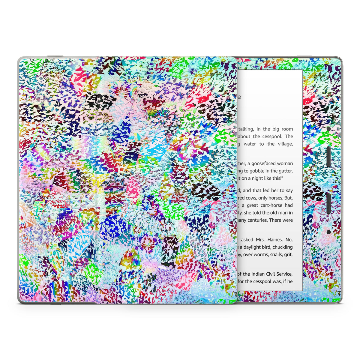 White Etching - Amazon Kindle Skin