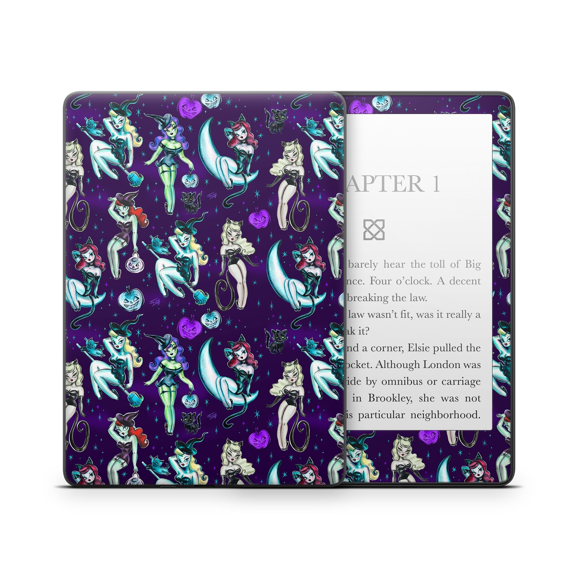 Witches and Black Cats - Amazon Kindle Skin