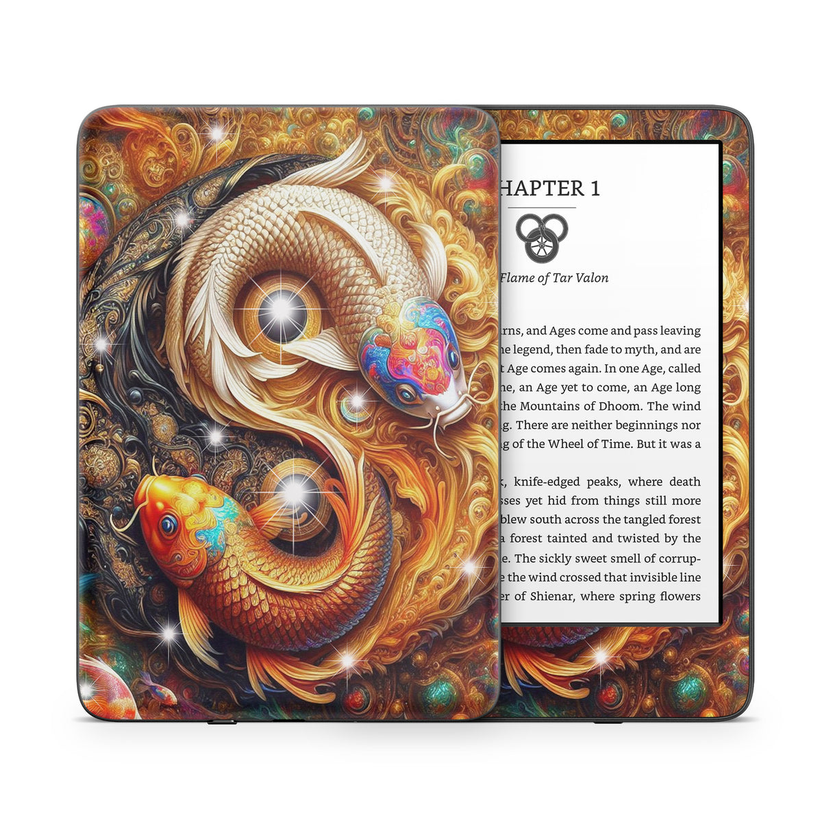 Yin Yang Koi - Amazon Kindle Skin