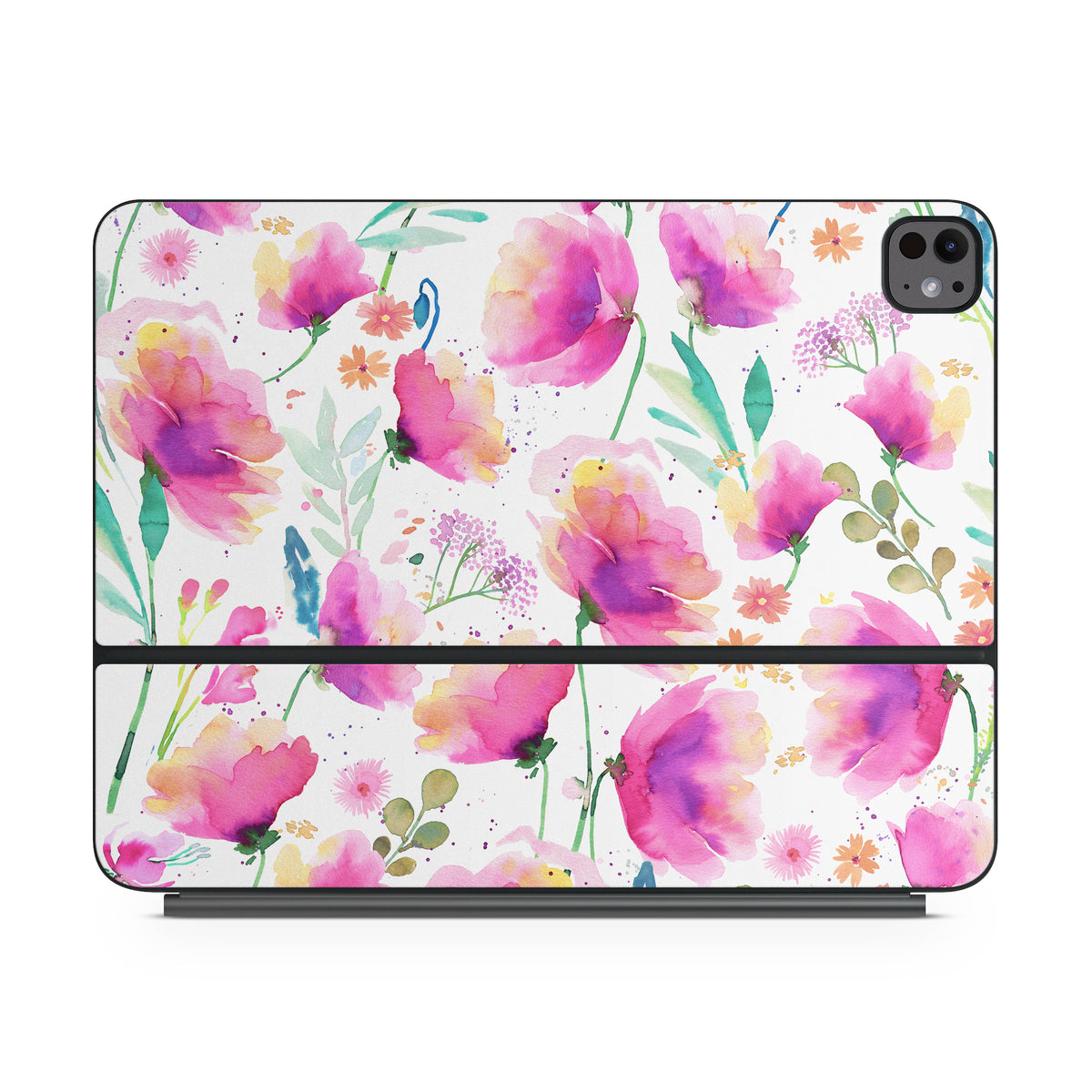 Abstract Pink Poppies - Apple Magic Keyboard for iPad Skin