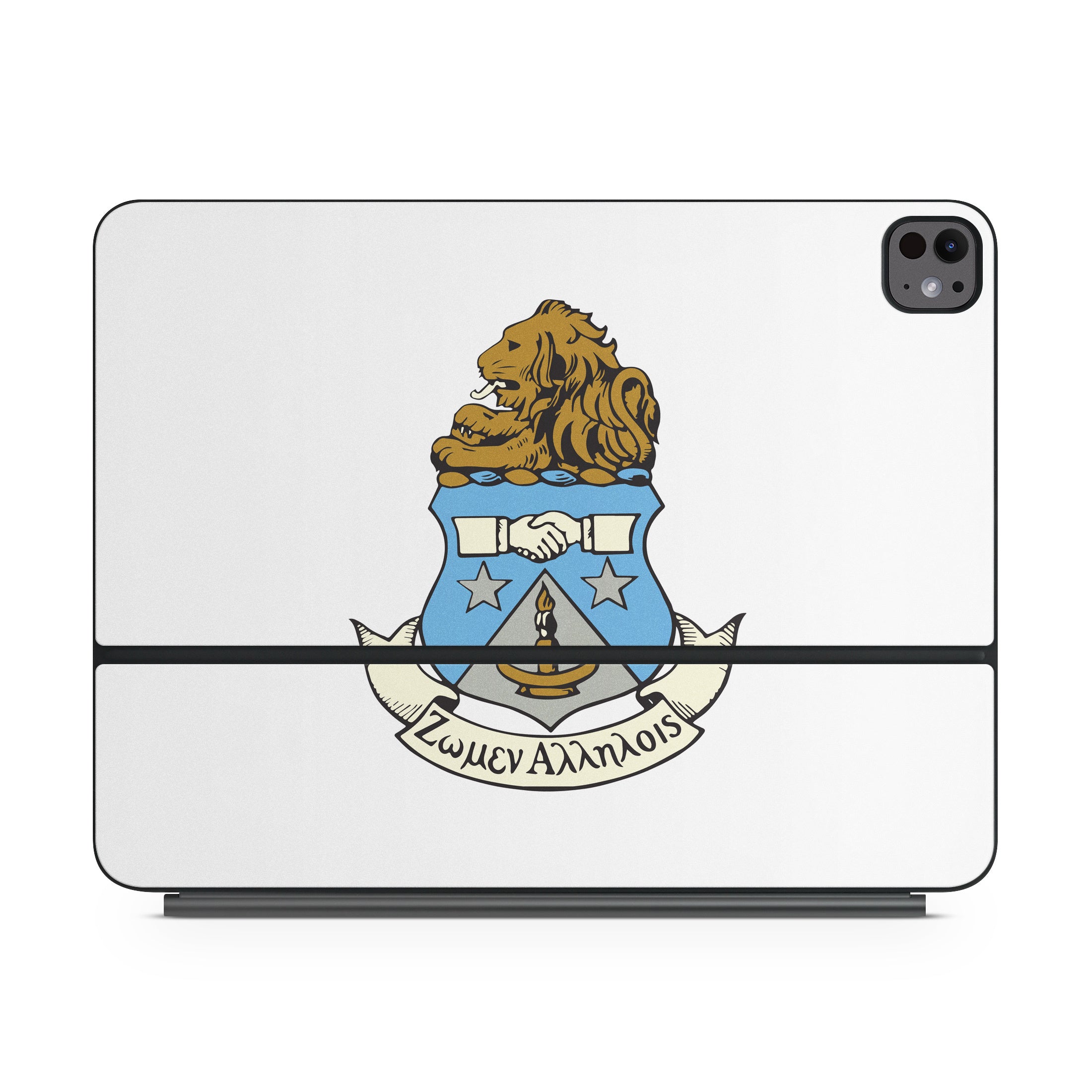 Alpha Delta Pi Crest White - Apple Magic Keyboard for iPad Skin