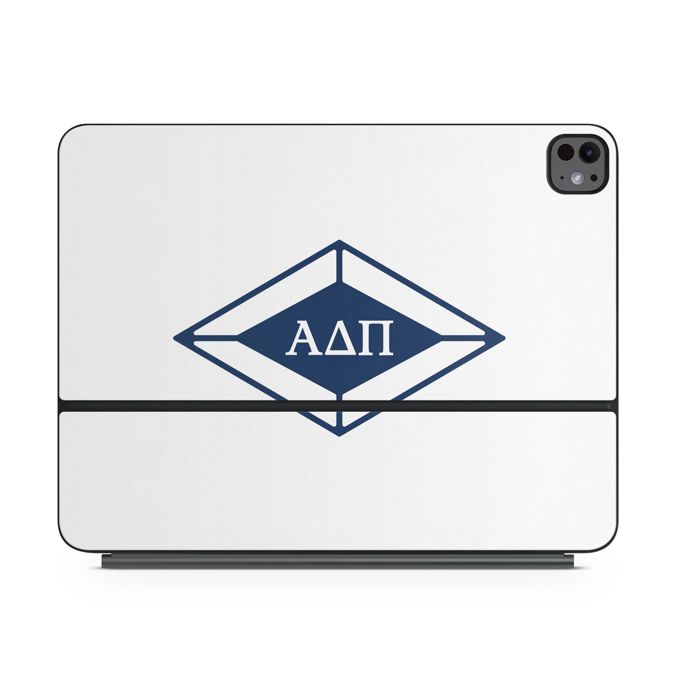 Alpha Delta Pi Diamond Letters White - Apple Magic Keyboard for iPad Skin