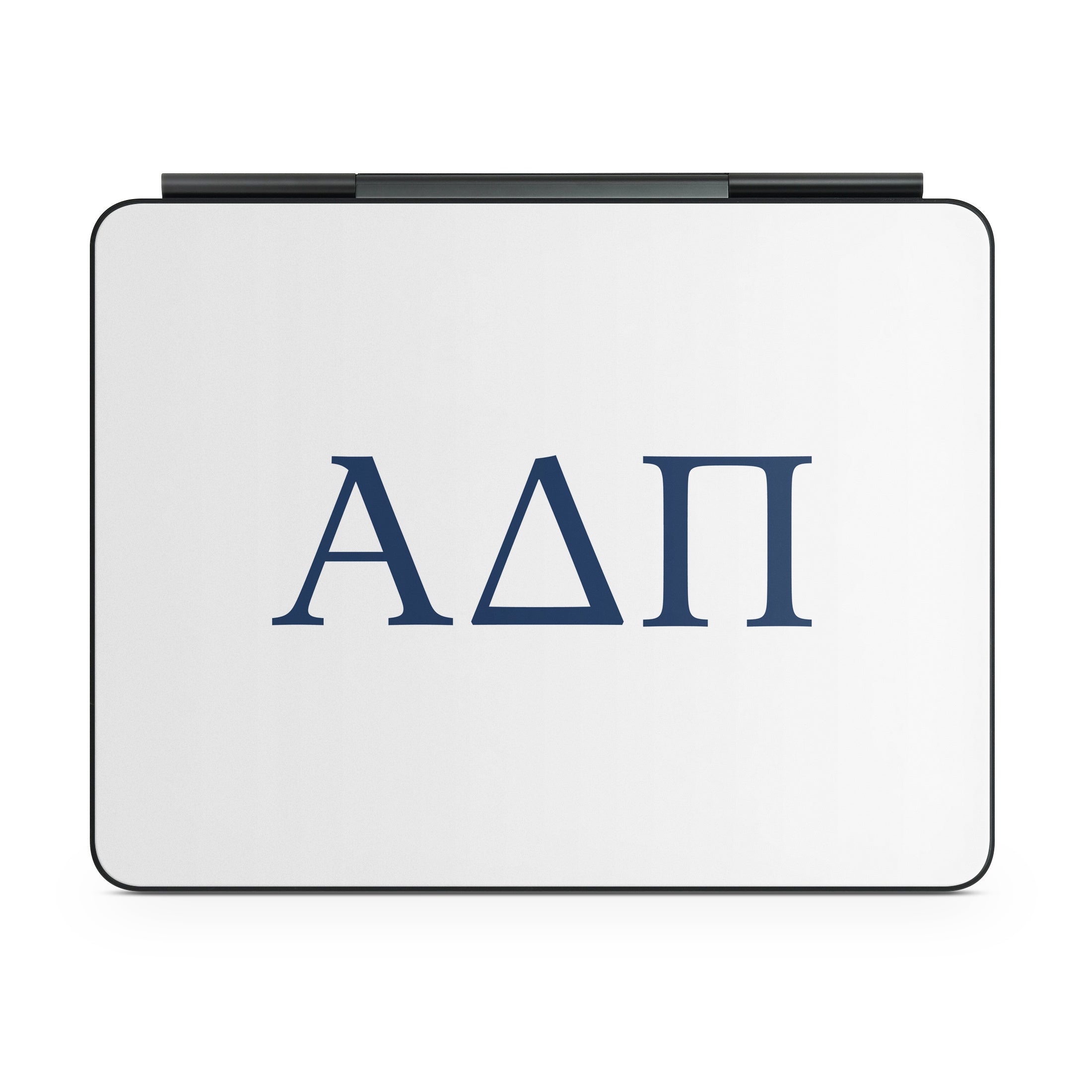 Alpha Delta Pi Greek Letters White - Apple Magic Keyboard for iPad Skin