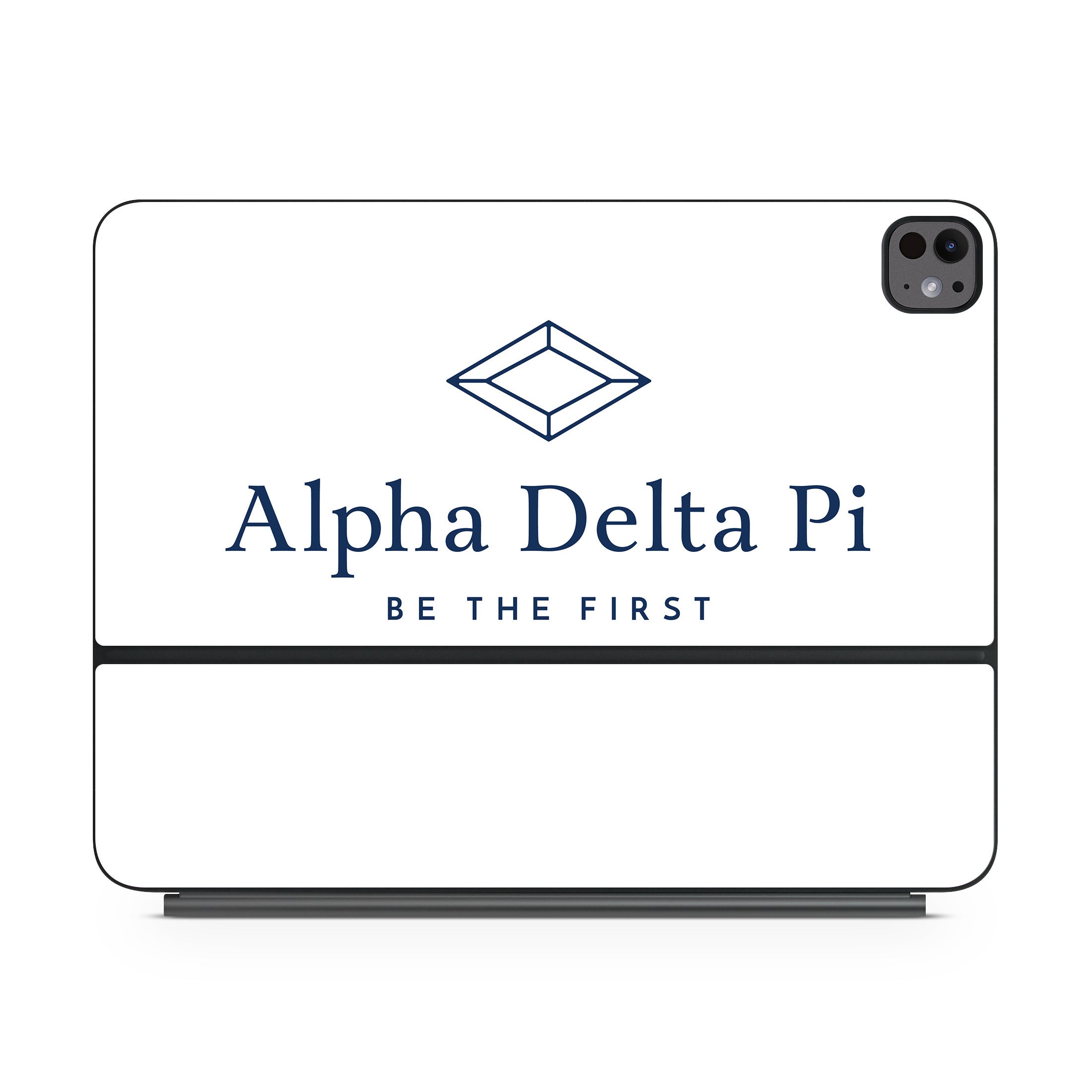 Alpha Delta Pi Primary Logo White - Apple Magic Keyboard for iPad Skin