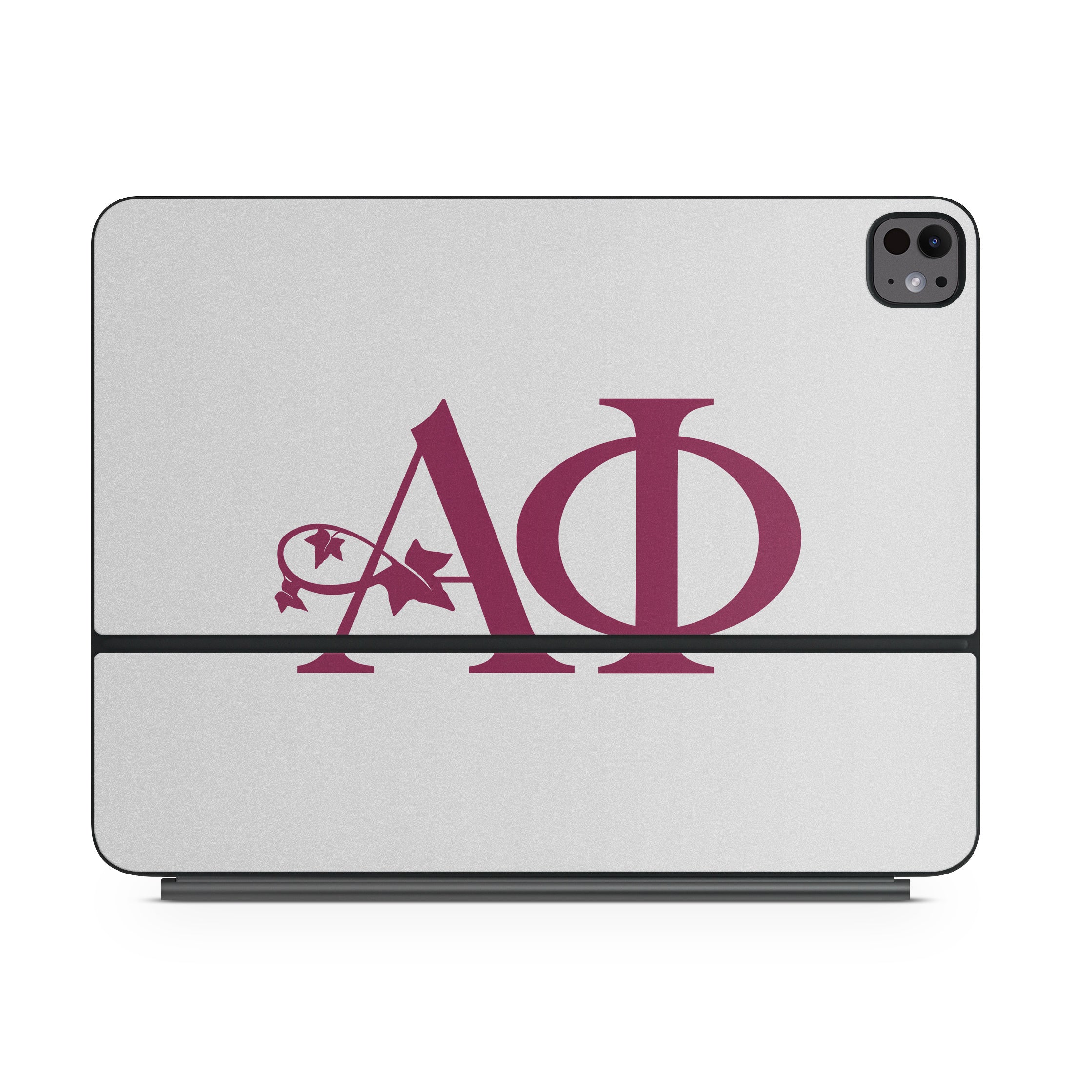 Alpha Phi Greek Letters Silver - Apple Magic Keyboard for iPad Skin