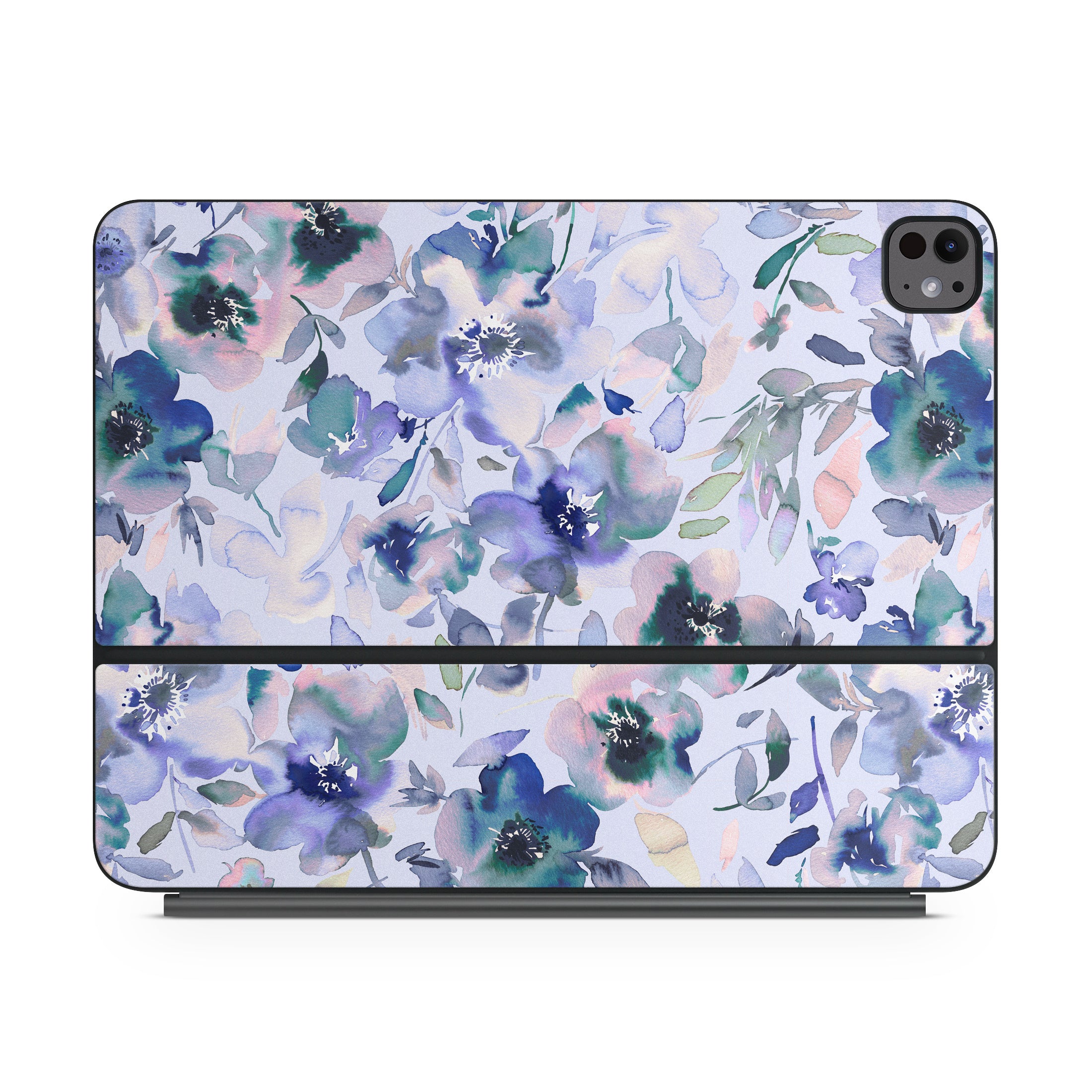 Aquatic Artistic Flowers - Apple Magic Keyboard for iPad Skin