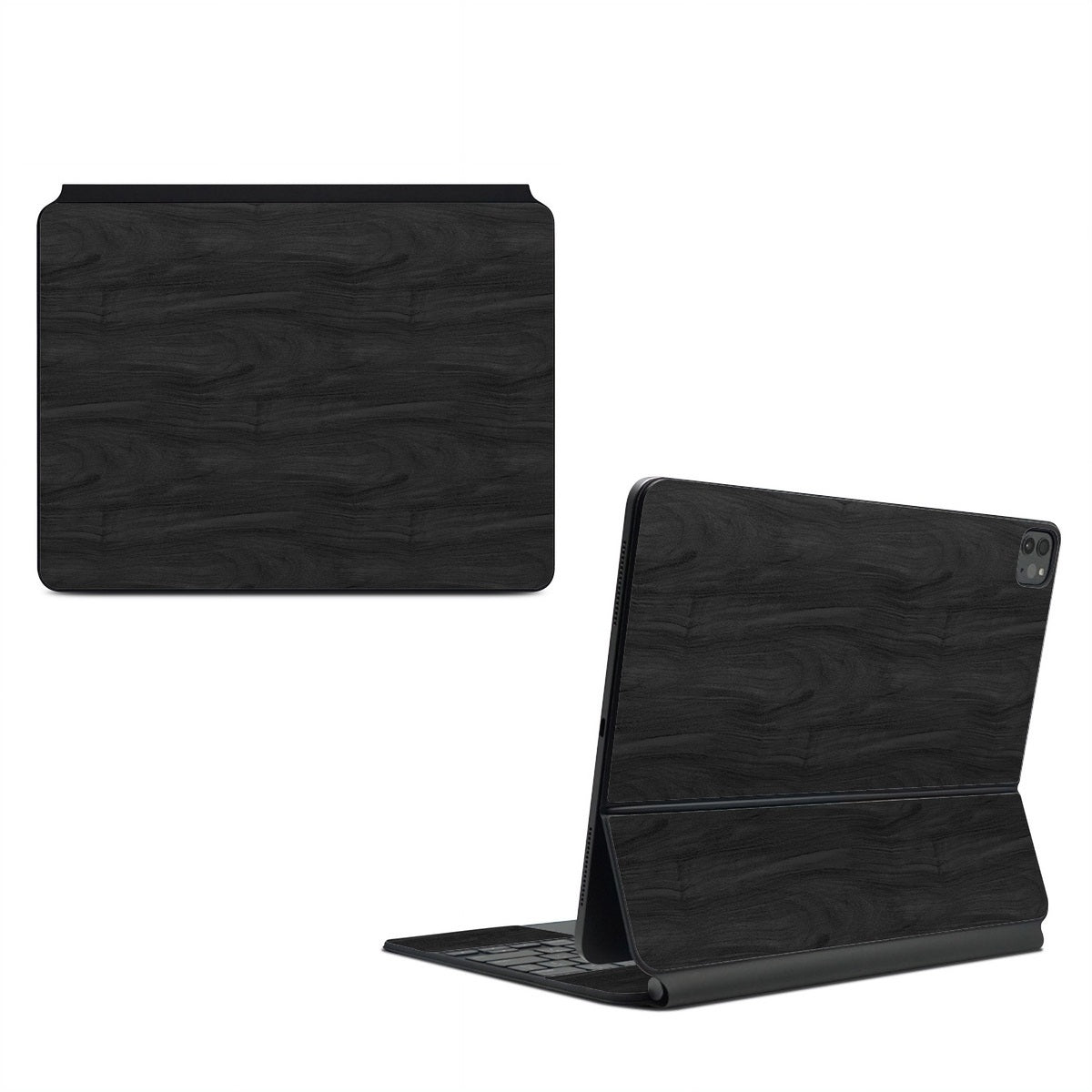 Black Woodgrain - Apple Magic Keyboard for iPad Skin