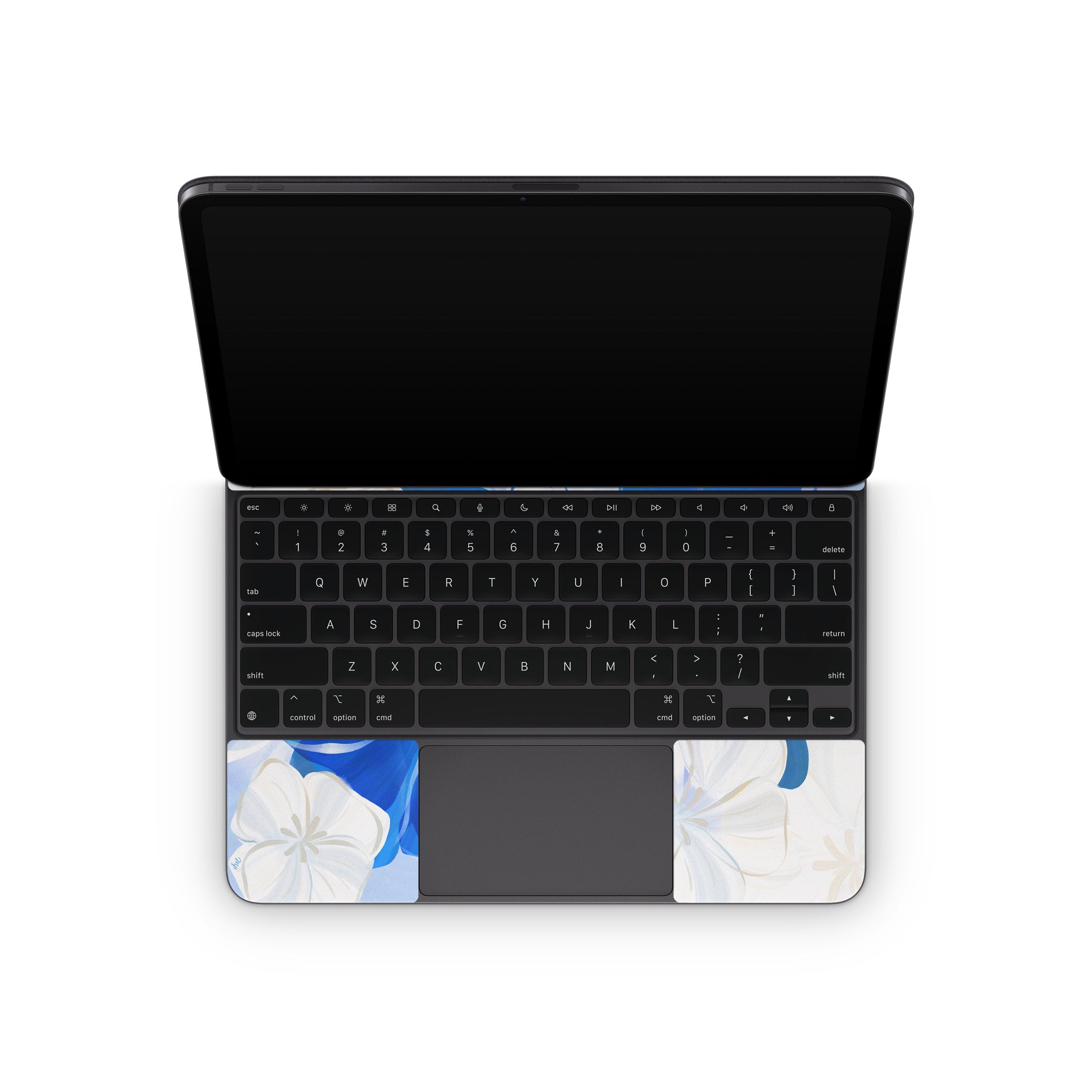 Blue Flowers - Apple Magic Keyboard for iPad Skin