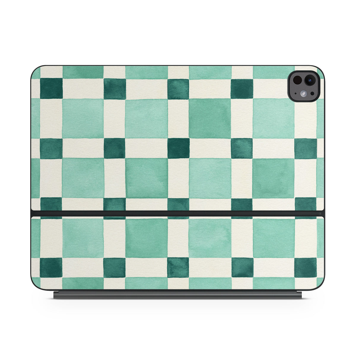 Checker Mosaic Green - Apple Magic Keyboard for iPad Skin