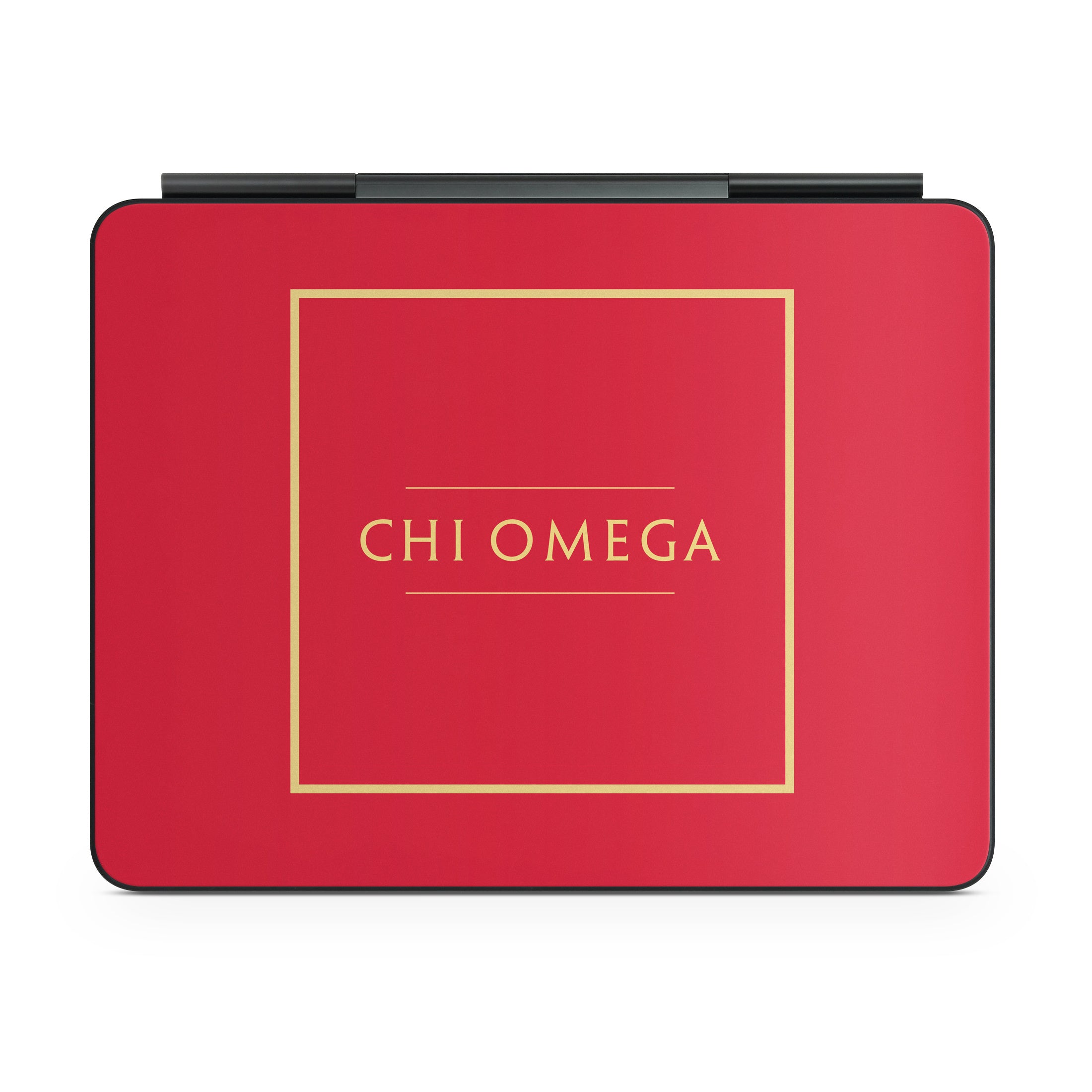 Chi Omega Cardinal with Border - Apple Magic Keyboard for iPad Skin