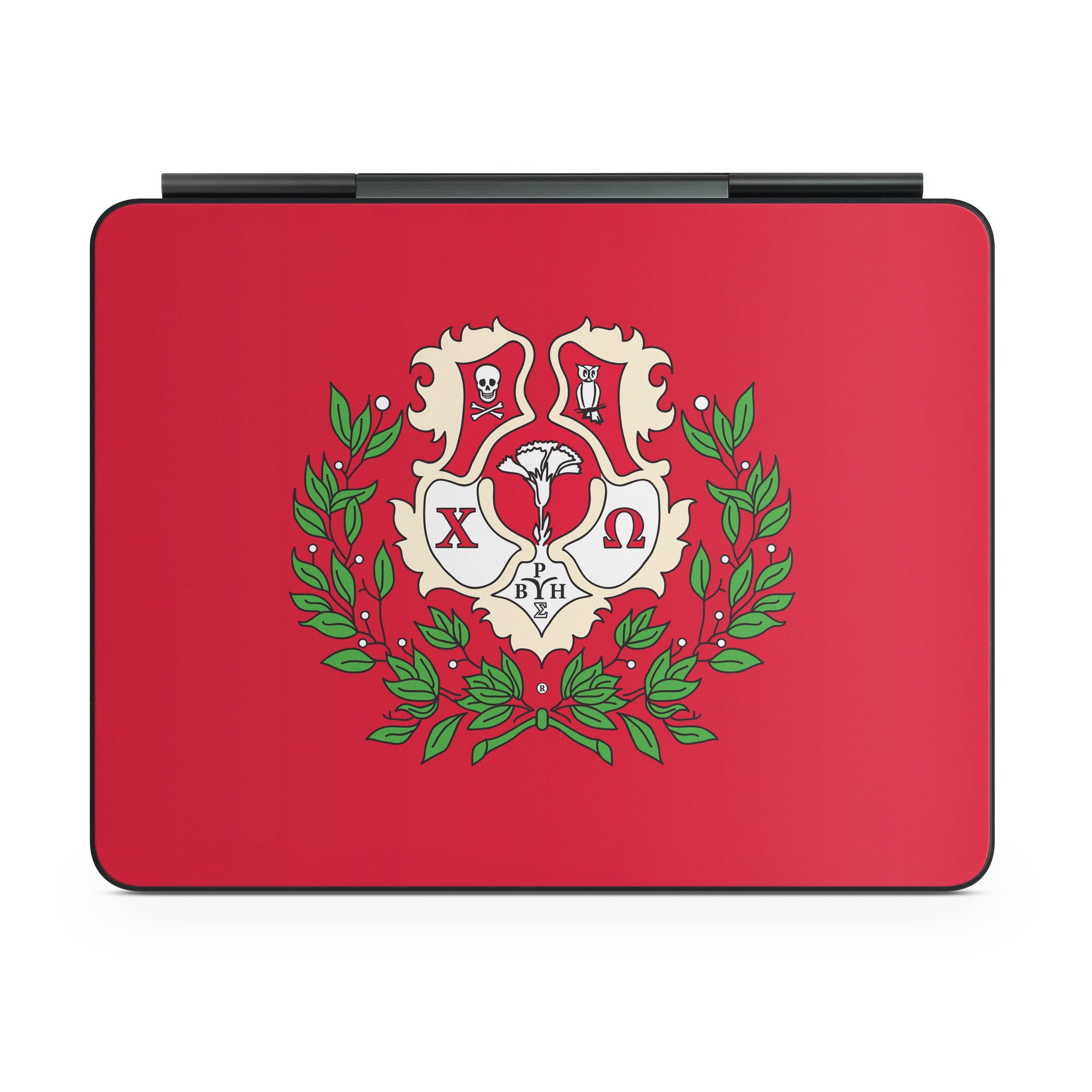 Chi Omega Crest Cardinal - Apple Magic Keyboard for iPad Skin