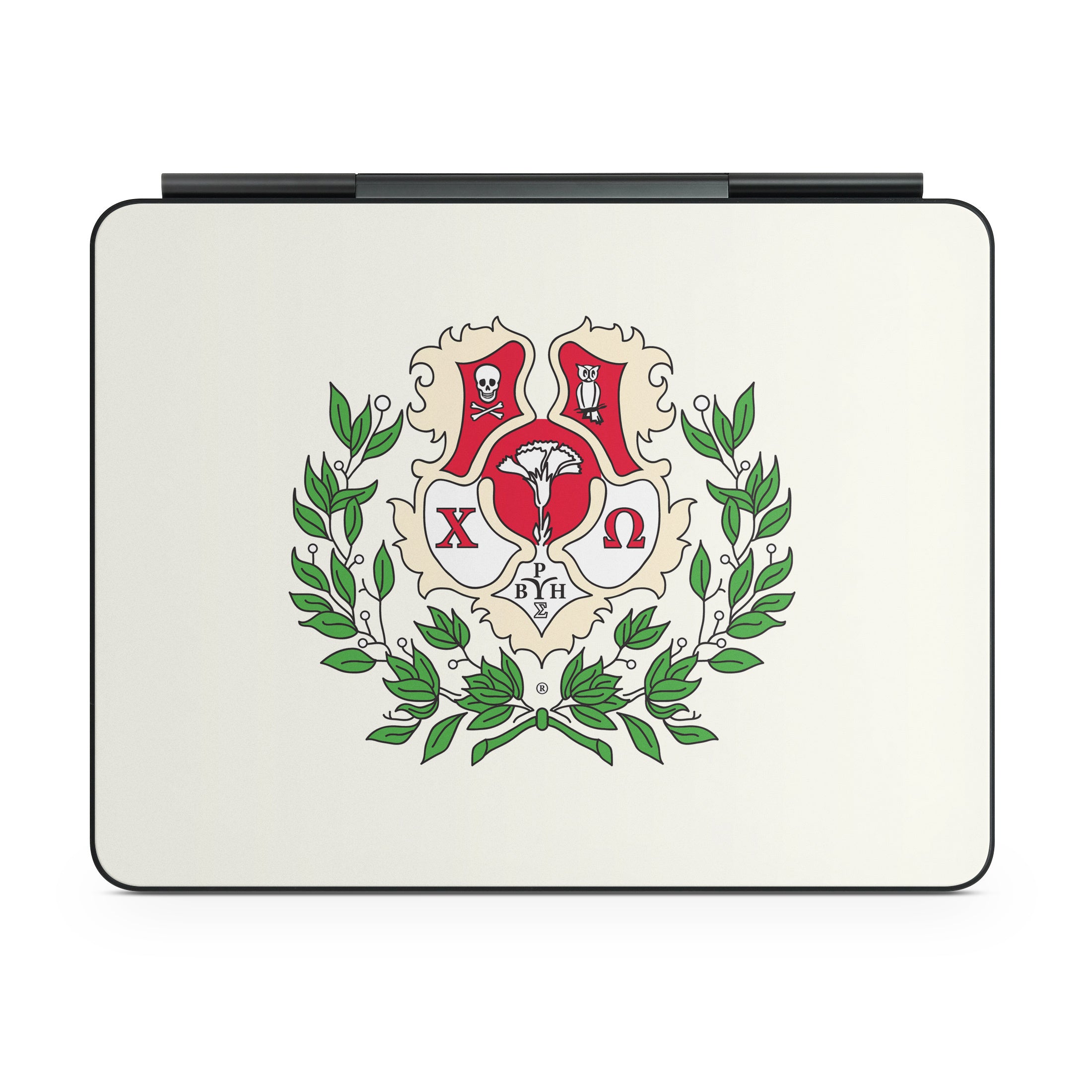 Chi Omega Crest Cream - Apple Magic Keyboard for iPad Skin