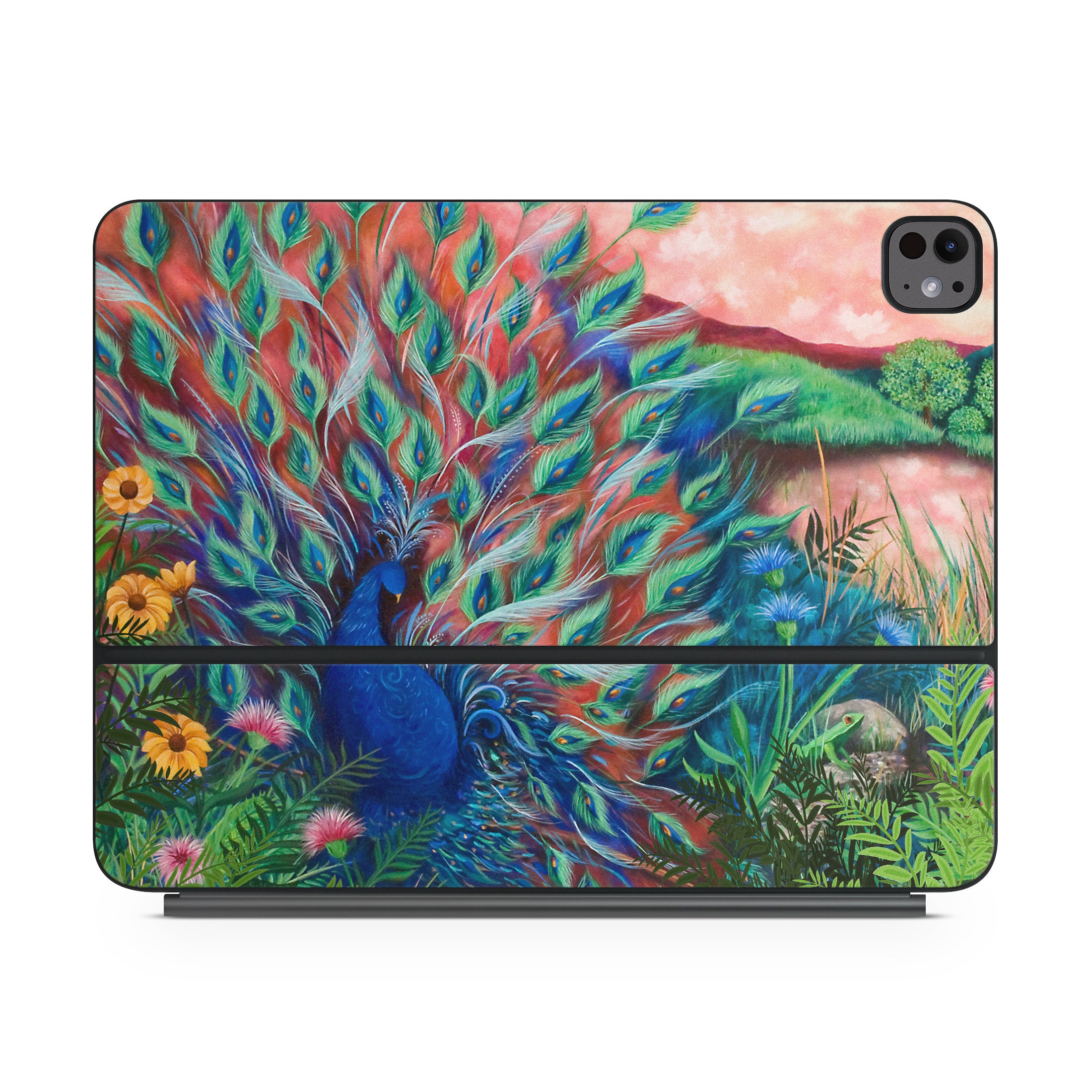 Coral Peacock - Apple Magic Keyboard for iPad Skin
