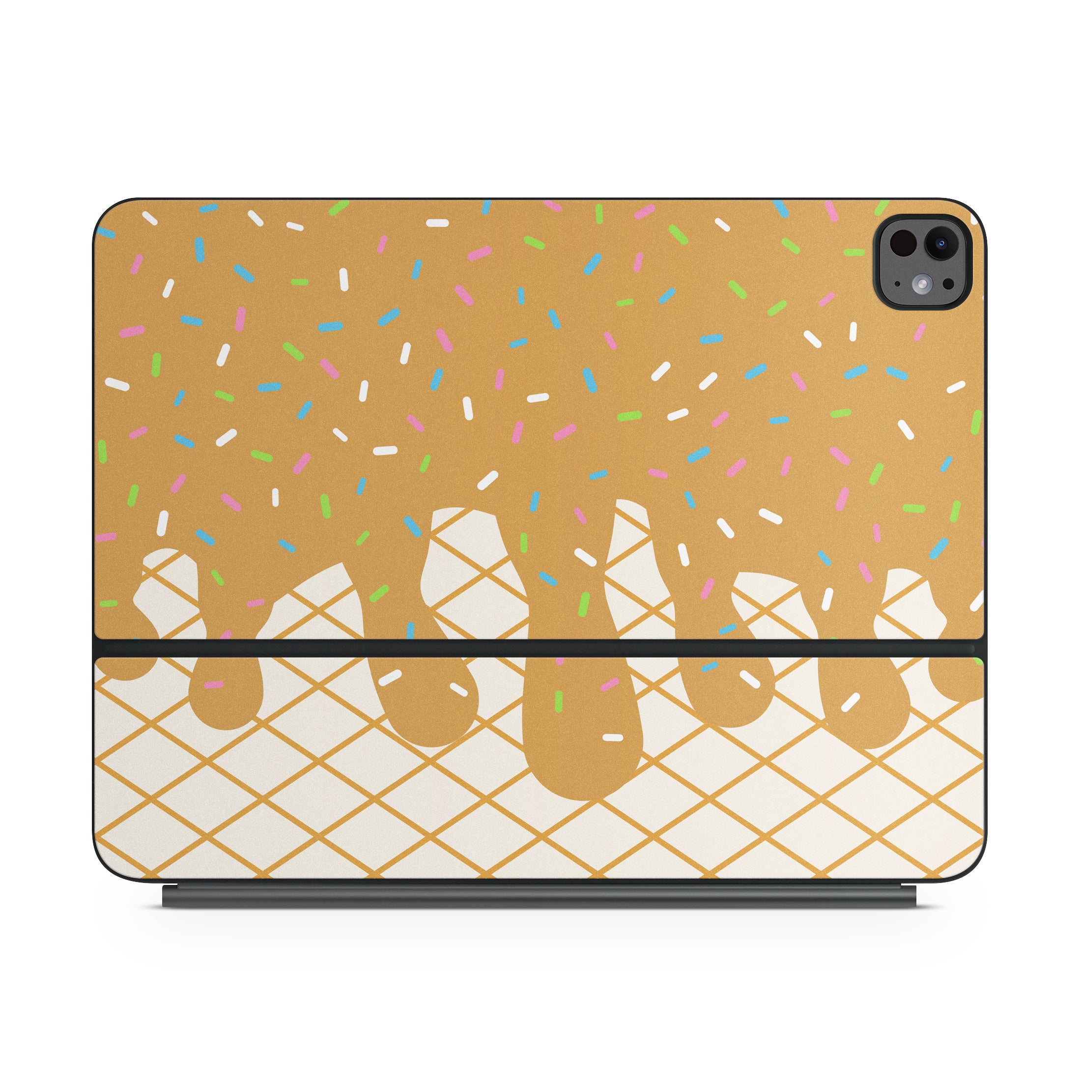 Caramel Ice Cream Drip - Apple Magic Keyboard for iPad Skin