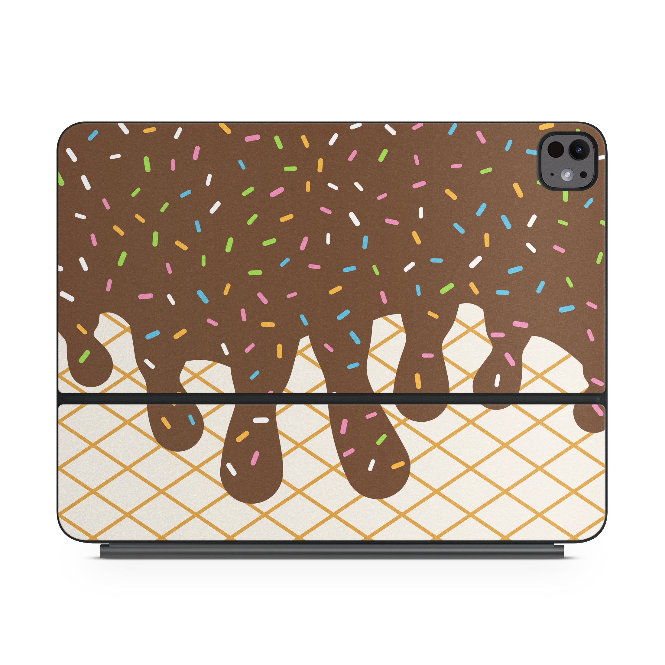 Chocolate Ice Cream Drip - Apple Magic Keyboard for iPad Skin