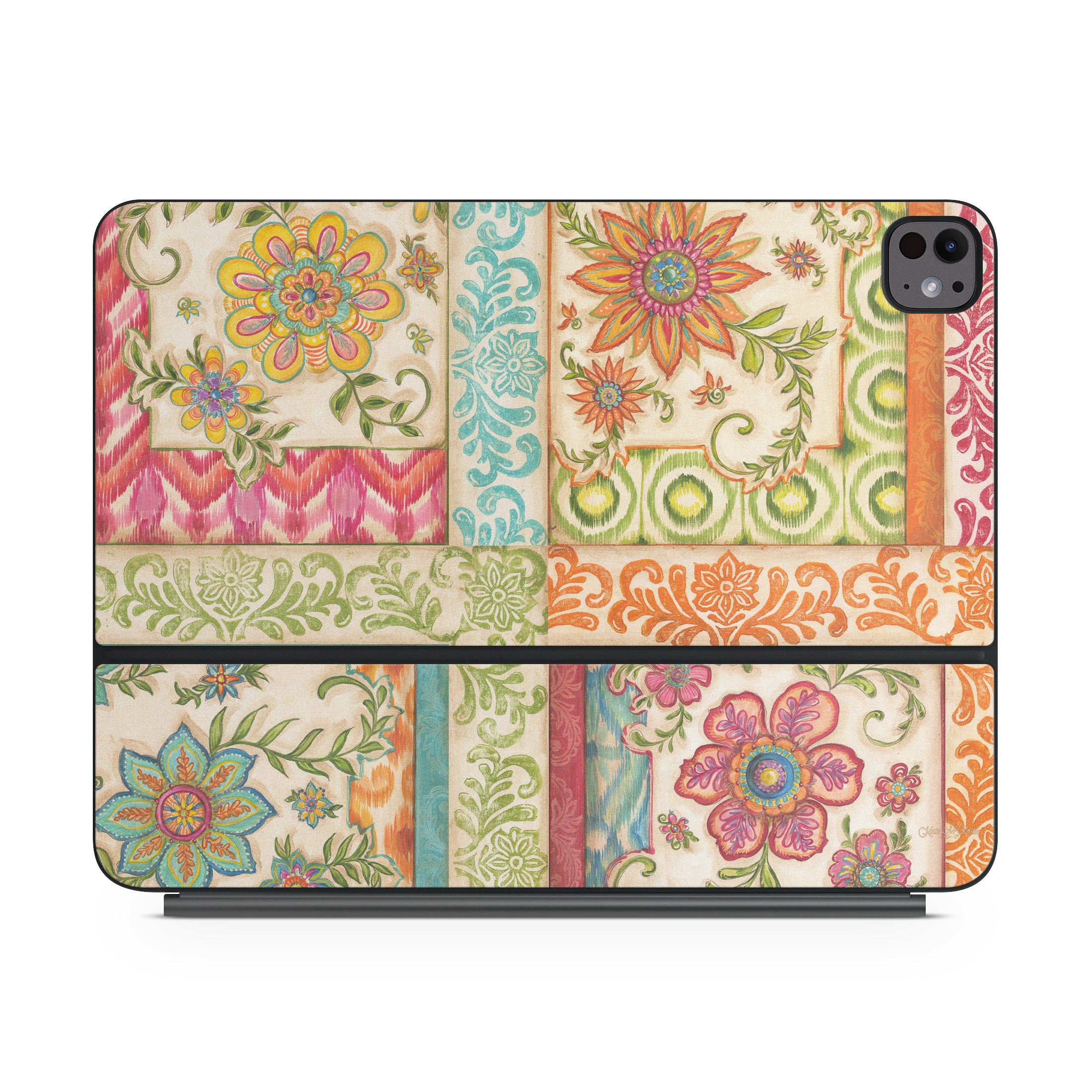 Ikat Floral - Apple Magic Keyboard for iPad Skin