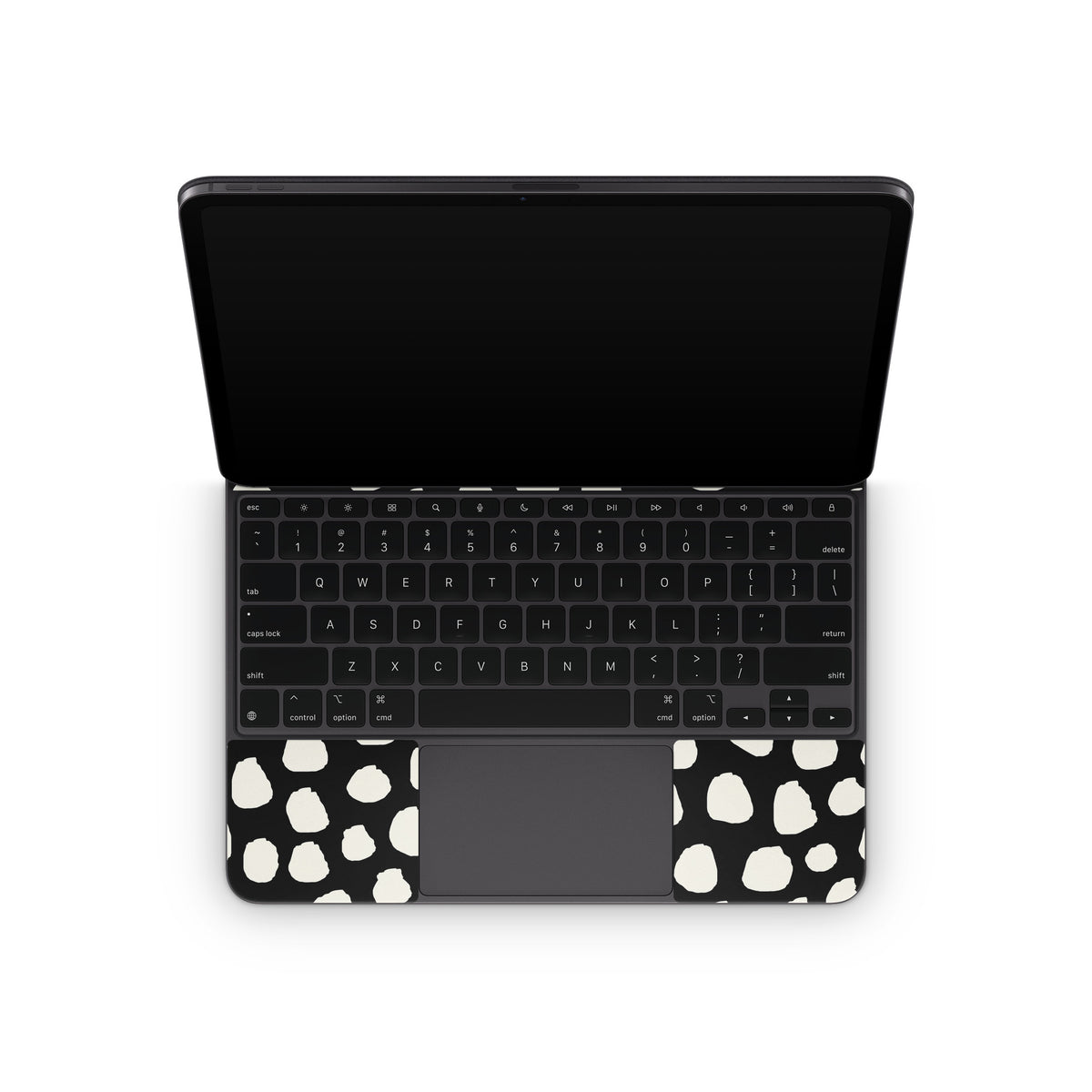 Inky Spots Black - Apple Magic Keyboard for iPad Skin
