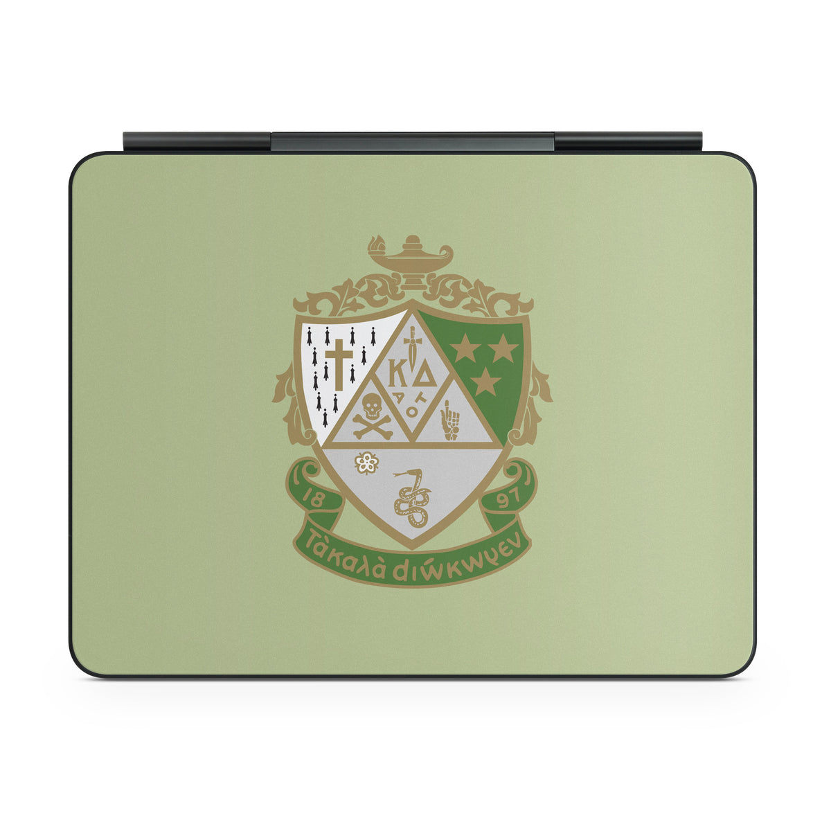Kappa Delta Crest Light Olive - Apple Magic Keyboard for iPad Skin