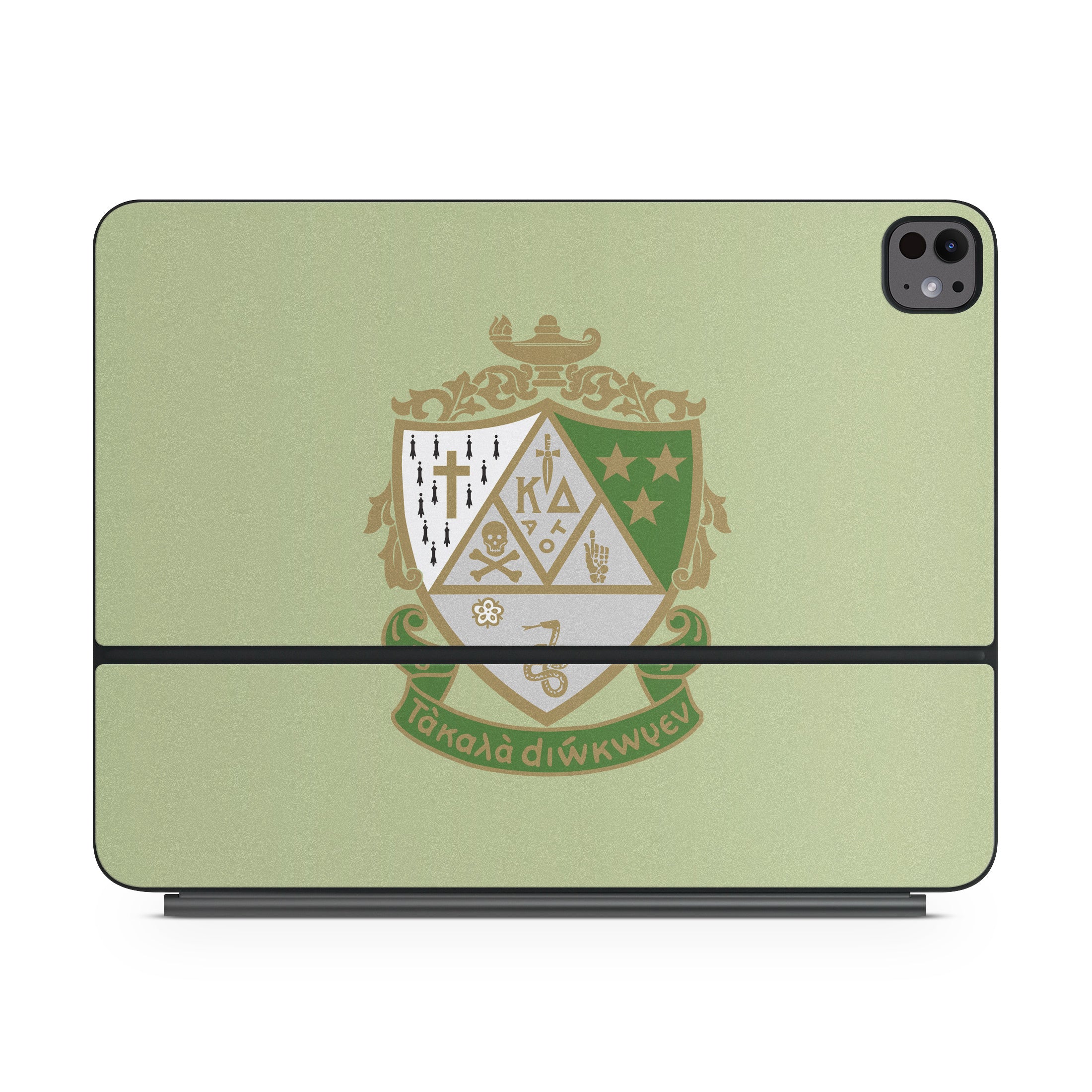 Kappa Delta Crest Light Olive - Apple Magic Keyboard for iPad Skin