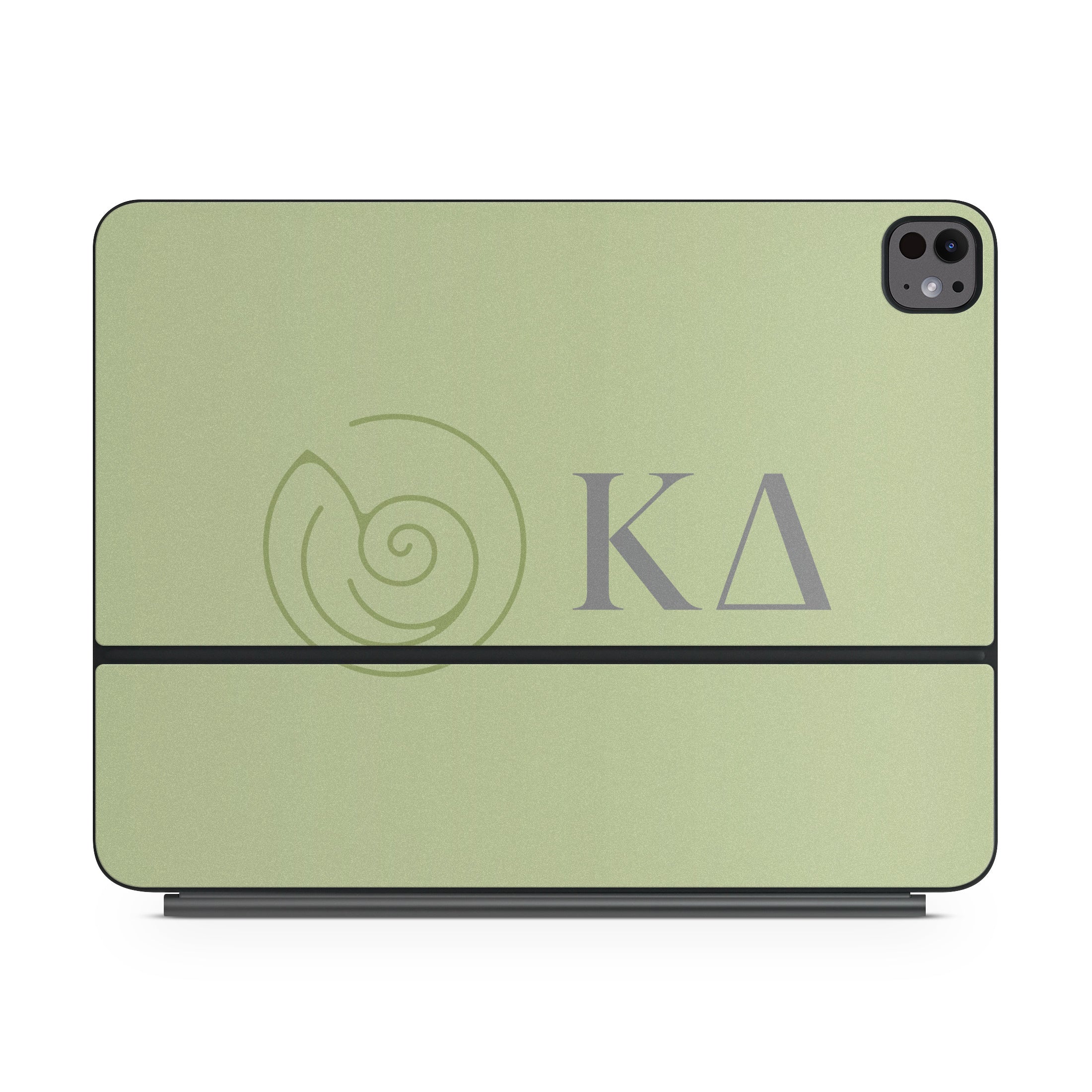 Kappa Delta Greek Letters Light Olive - Apple Magic Keyboard for iPad Skin