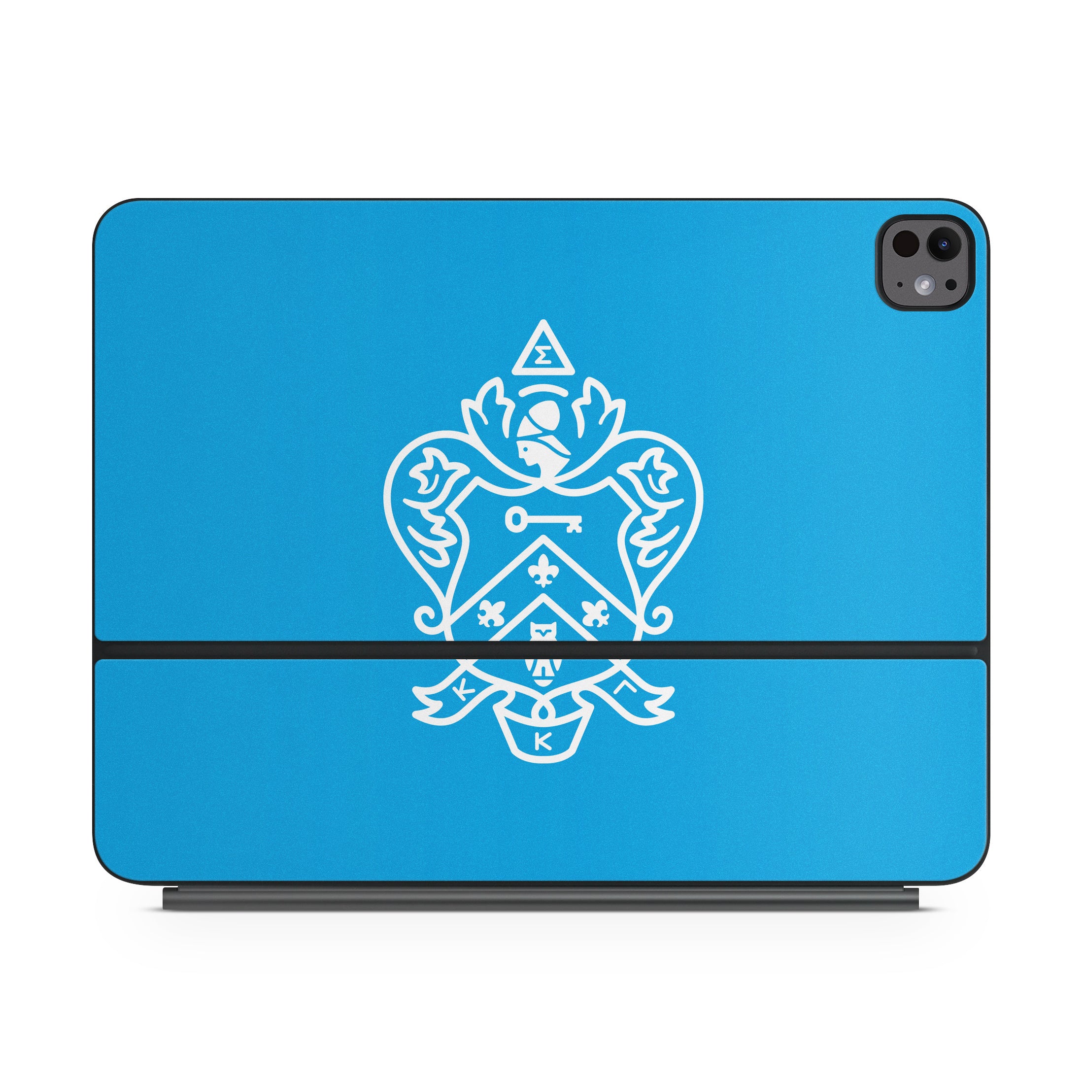 Kappa Kappa Gamma Coat of Arms Gamma Blue - Apple Magic Keyboard for iPad Skin