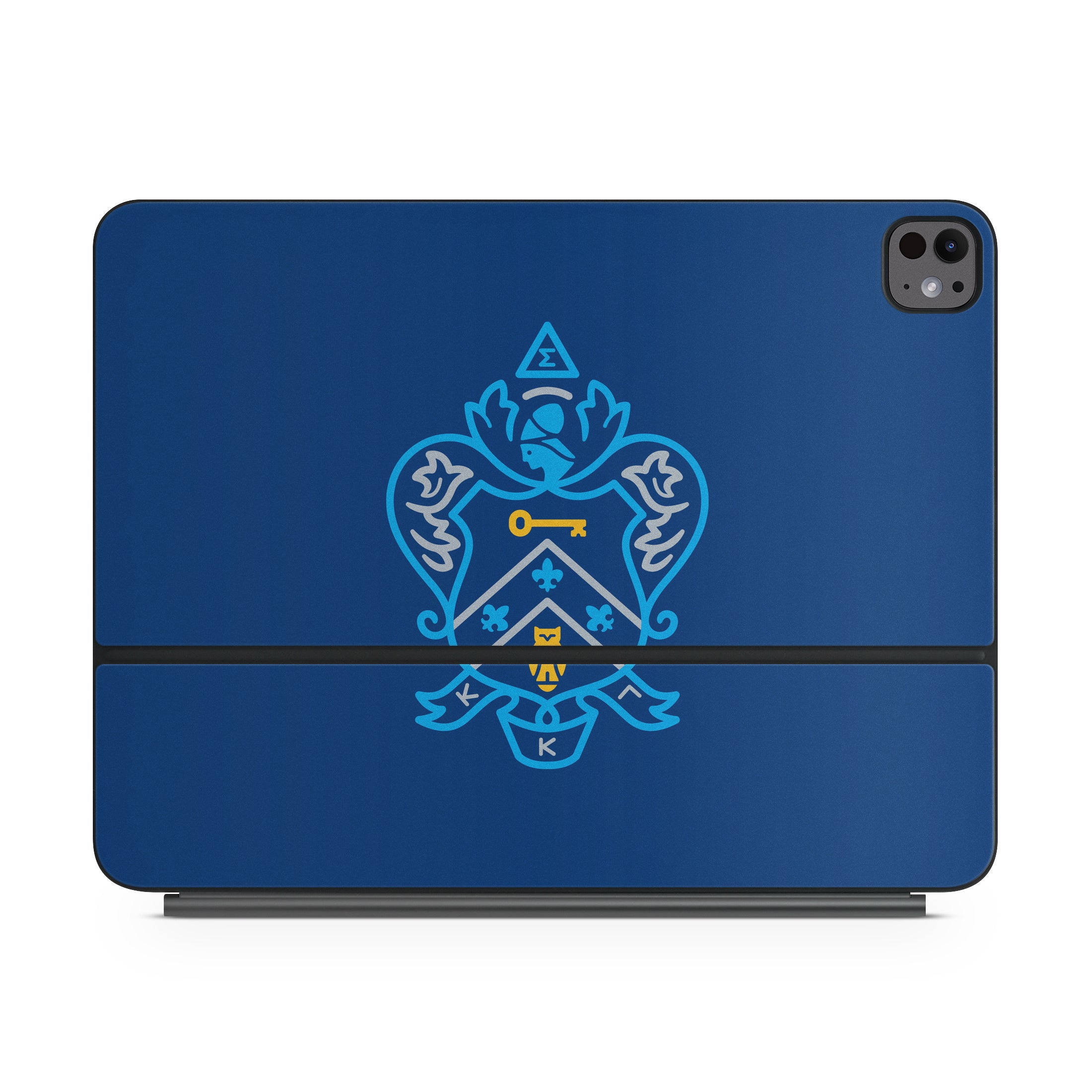 Kappa Kappa Gamma Coat of Arms Kappa Blue - Apple Magic Keyboard for iPad Skin