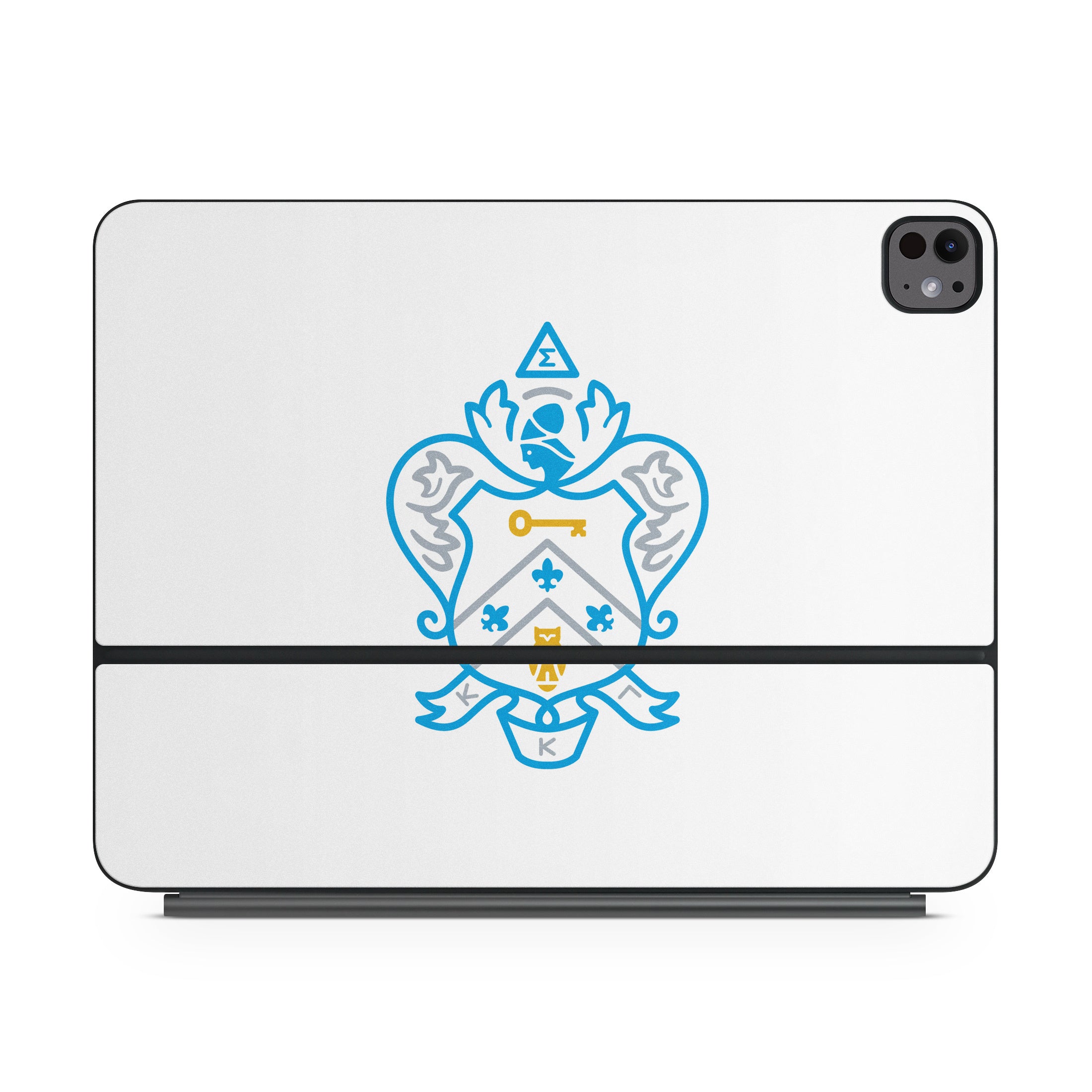 Kappa Kappa Gamma Coat of Arms White - Apple Magic Keyboard for iPad Skin