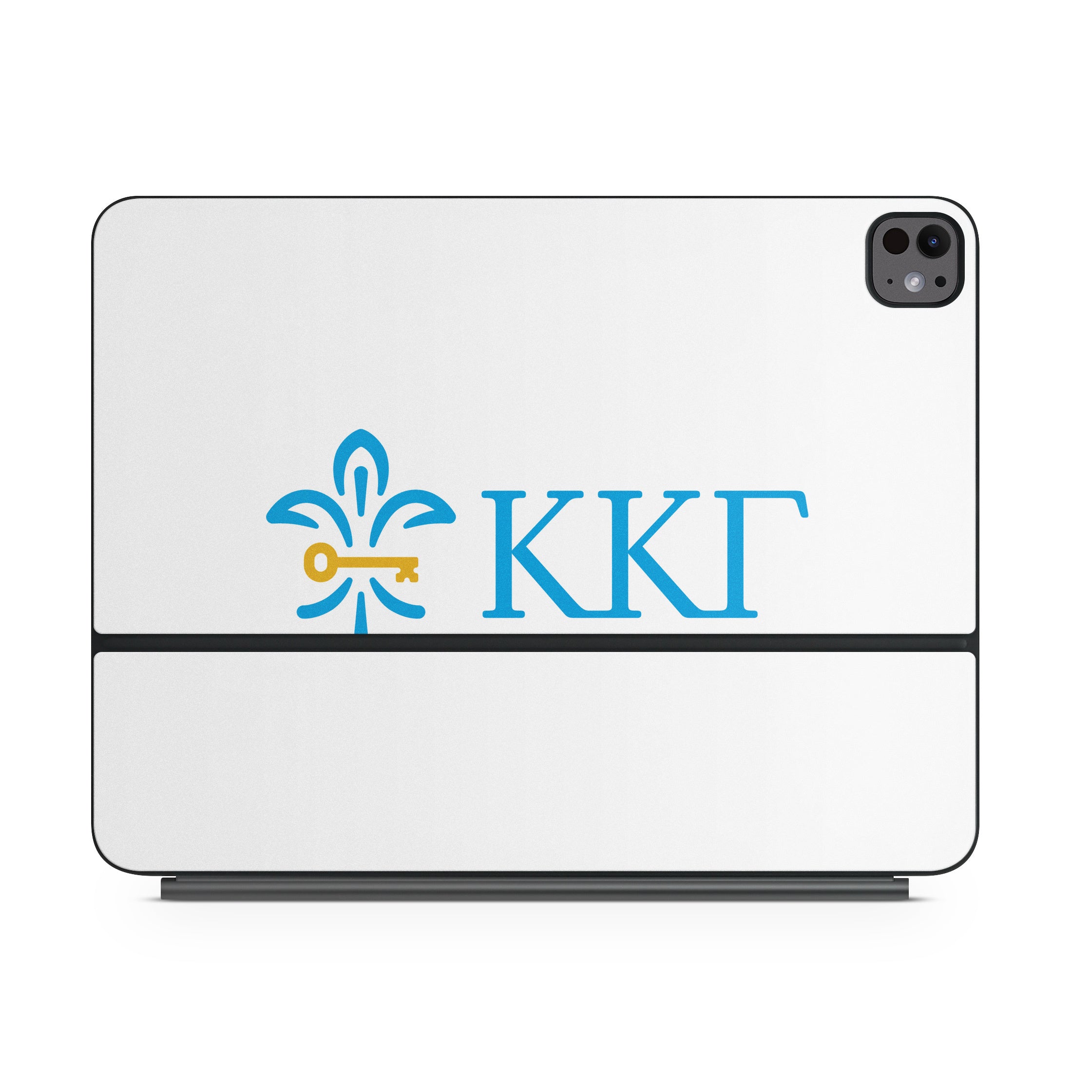 Kappa Kappa Gamma Letterkey Horizontal White - Apple Magic Keyboard for iPad Skin