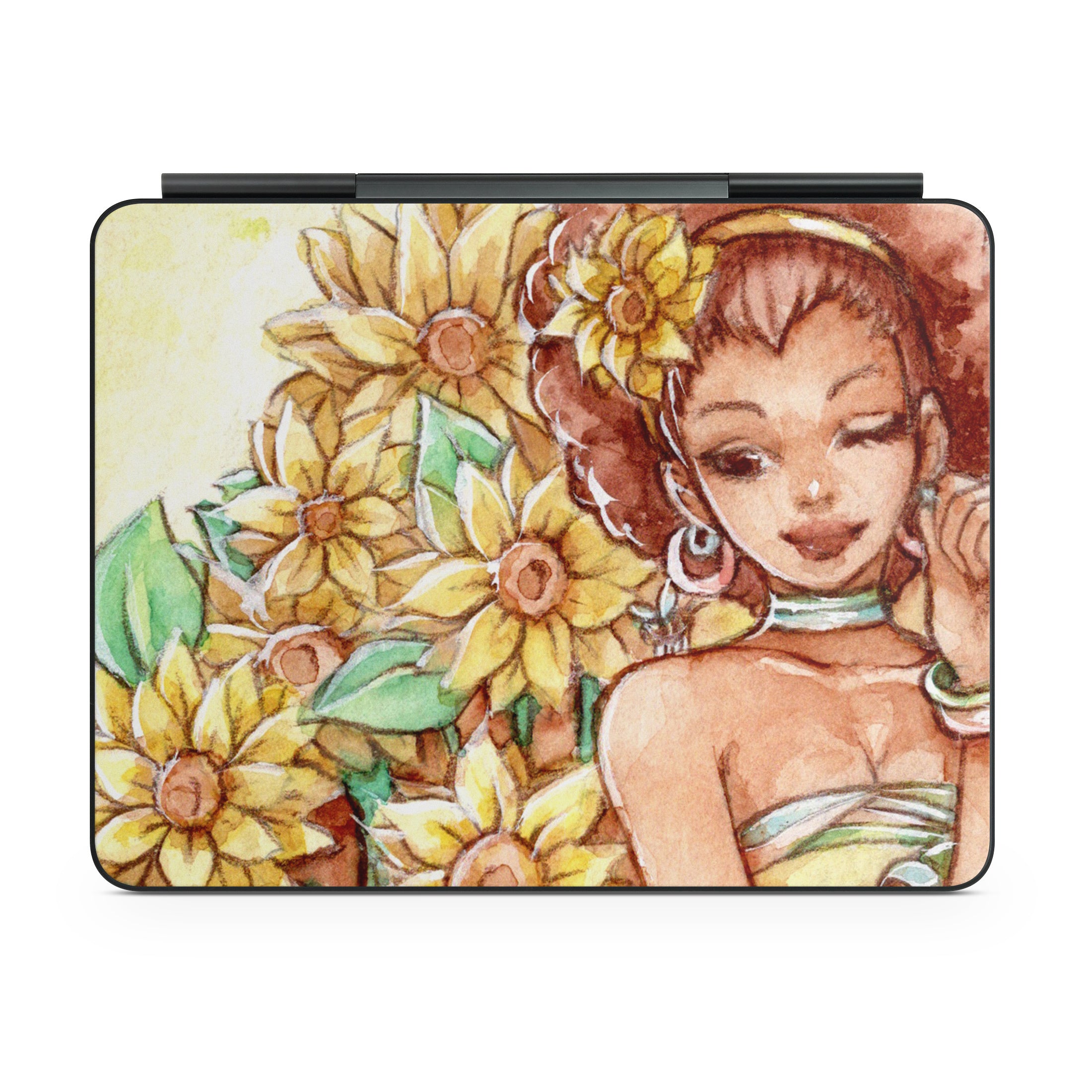 Lady Sunflower - Apple Magic Keyboard for iPad Skin