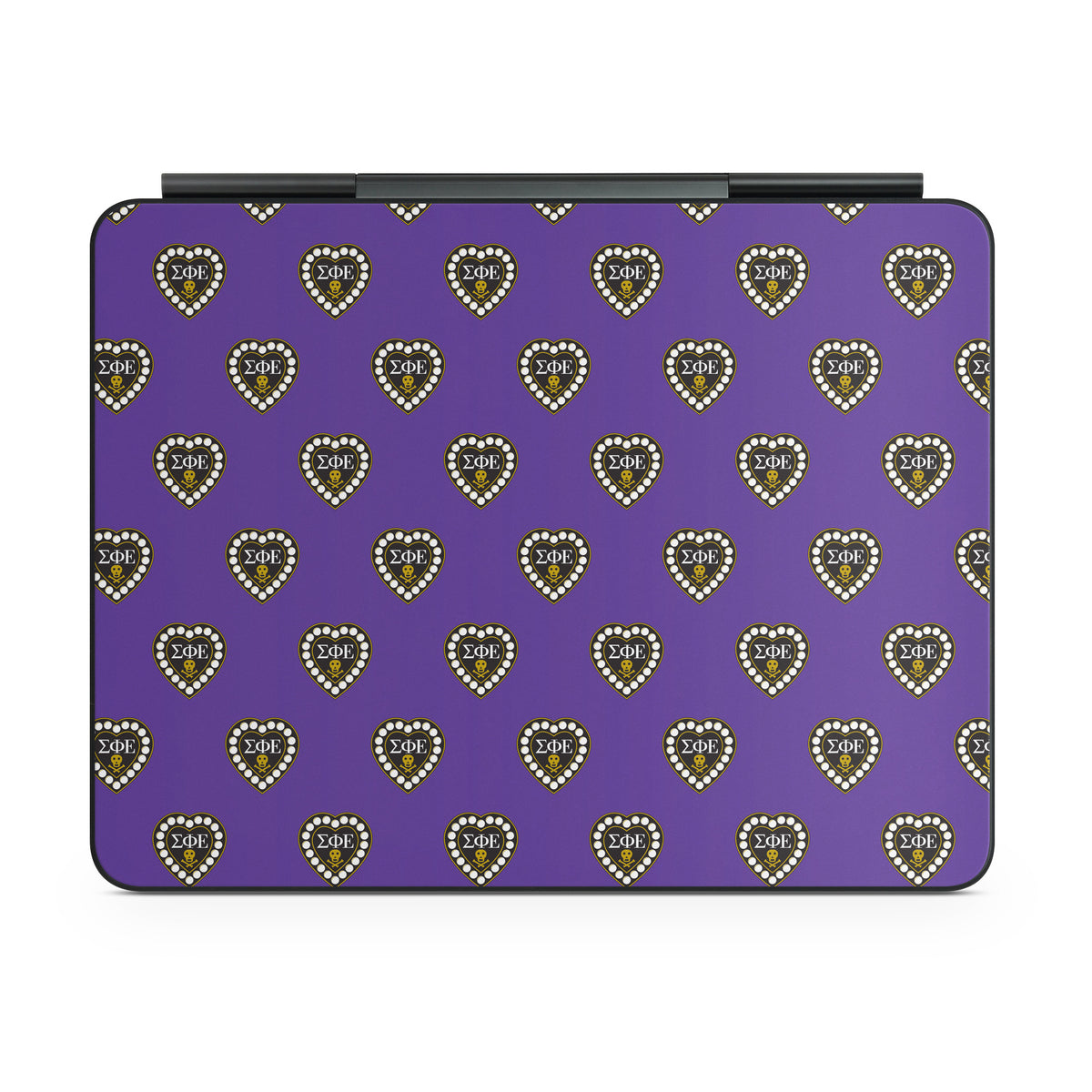 Sigma Phi Epsilon Badge Pattern Purple - Apple Magic Keyboard for iPad Skin