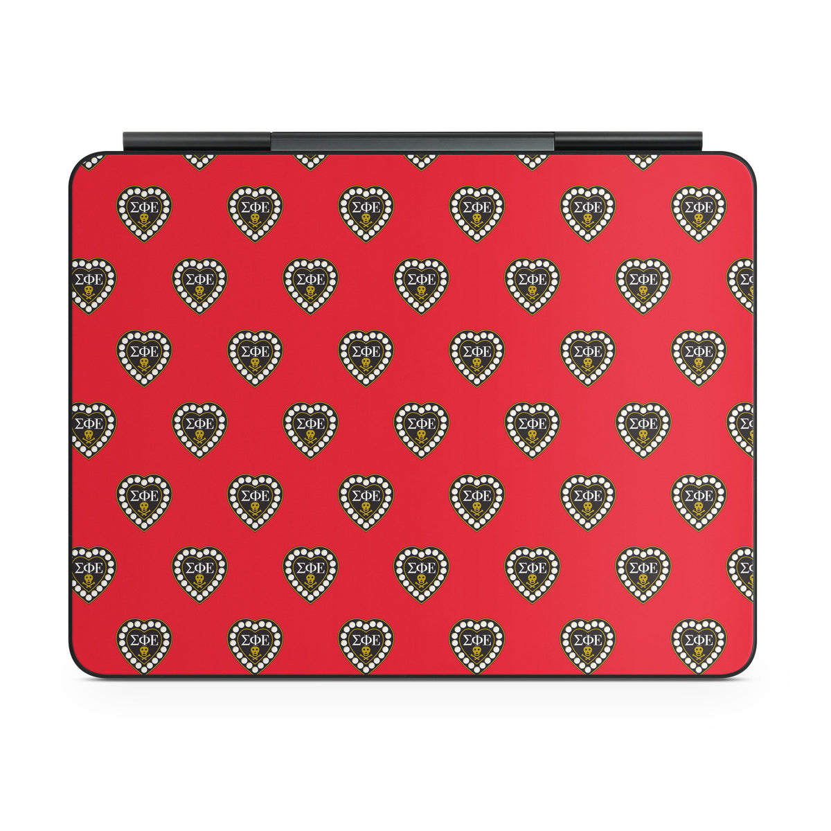 Sigma Phi Epsilon Badge Pattern Red - Apple Magic Keyboard for iPad Skin