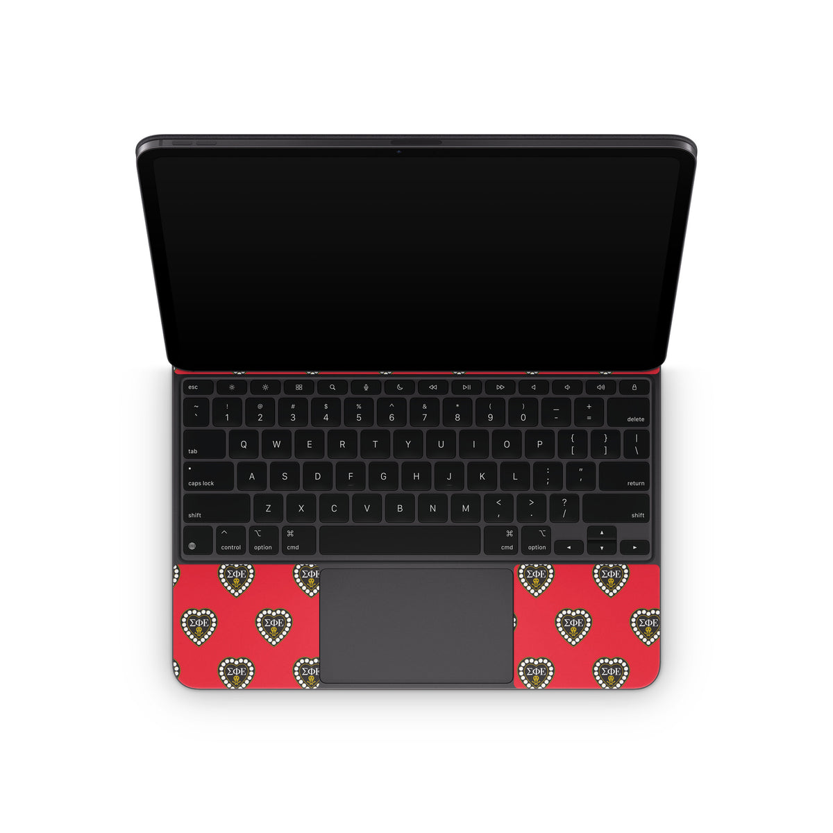 Sigma Phi Epsilon Badge Pattern Red - Apple Magic Keyboard for iPad Skin