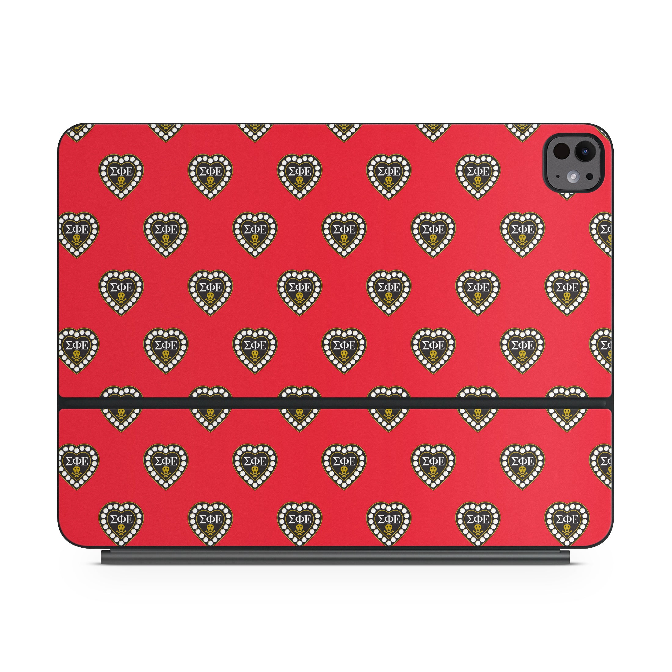 Sigma Phi Epsilon Badge Pattern Red - Apple Magic Keyboard for iPad Skin