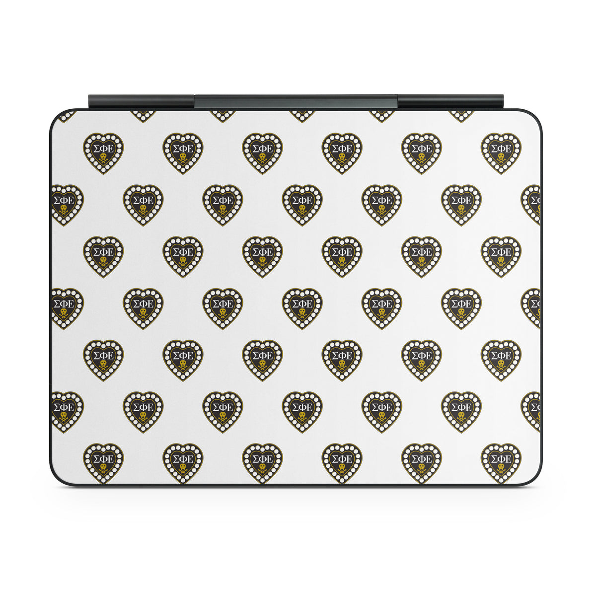 Sigma Phi Epsilon Badge Pattern White - Apple Magic Keyboard for iPad Skin