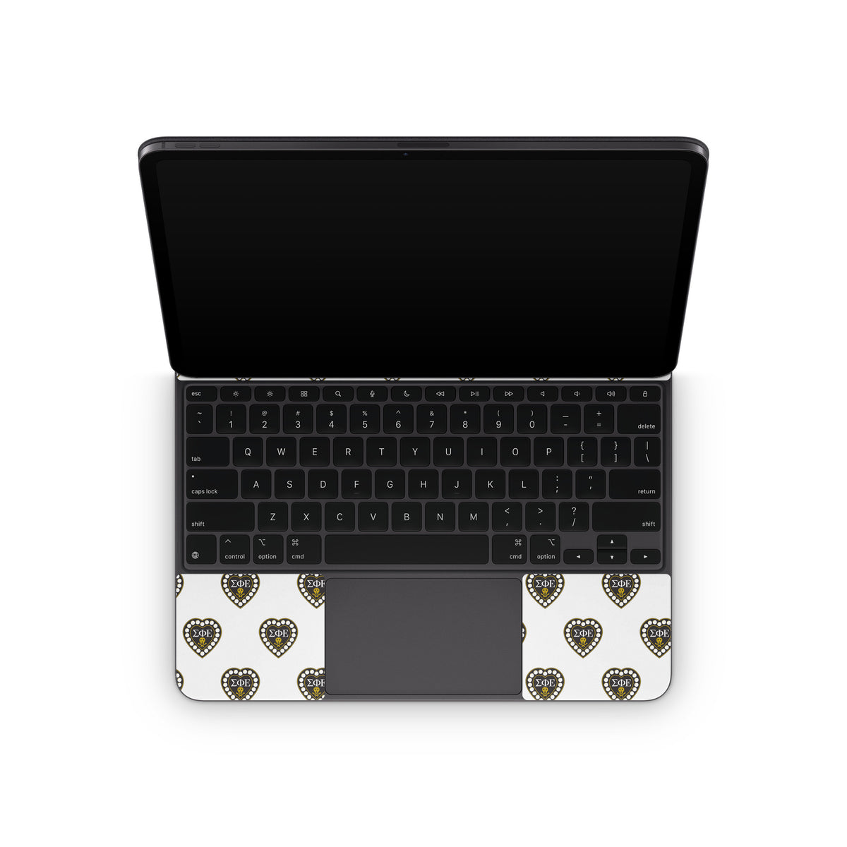 Sigma Phi Epsilon Badge Pattern White - Apple Magic Keyboard for iPad Skin