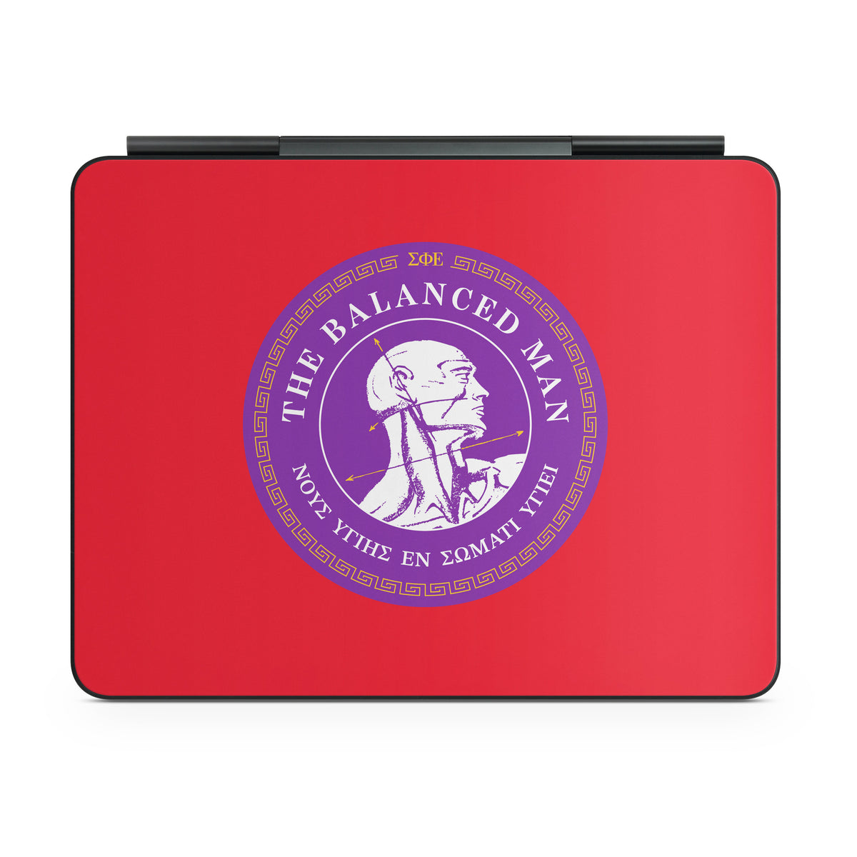 Sigma Phi Epsilon Balanced Man Red - Apple Magic Keyboard for iPad Skin