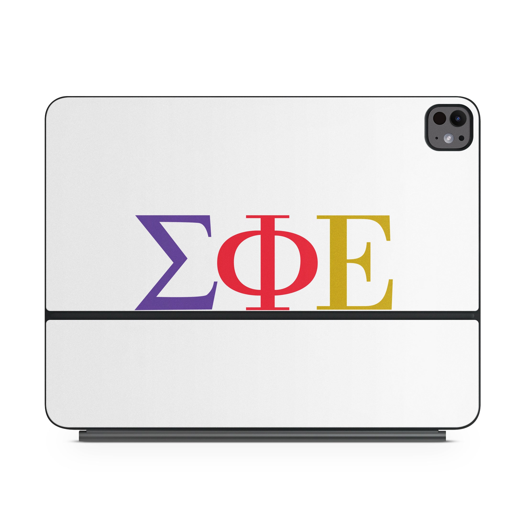 Sigma Phi Epsilon Greek Letters White - Apple Magic Keyboard for iPad Skin
