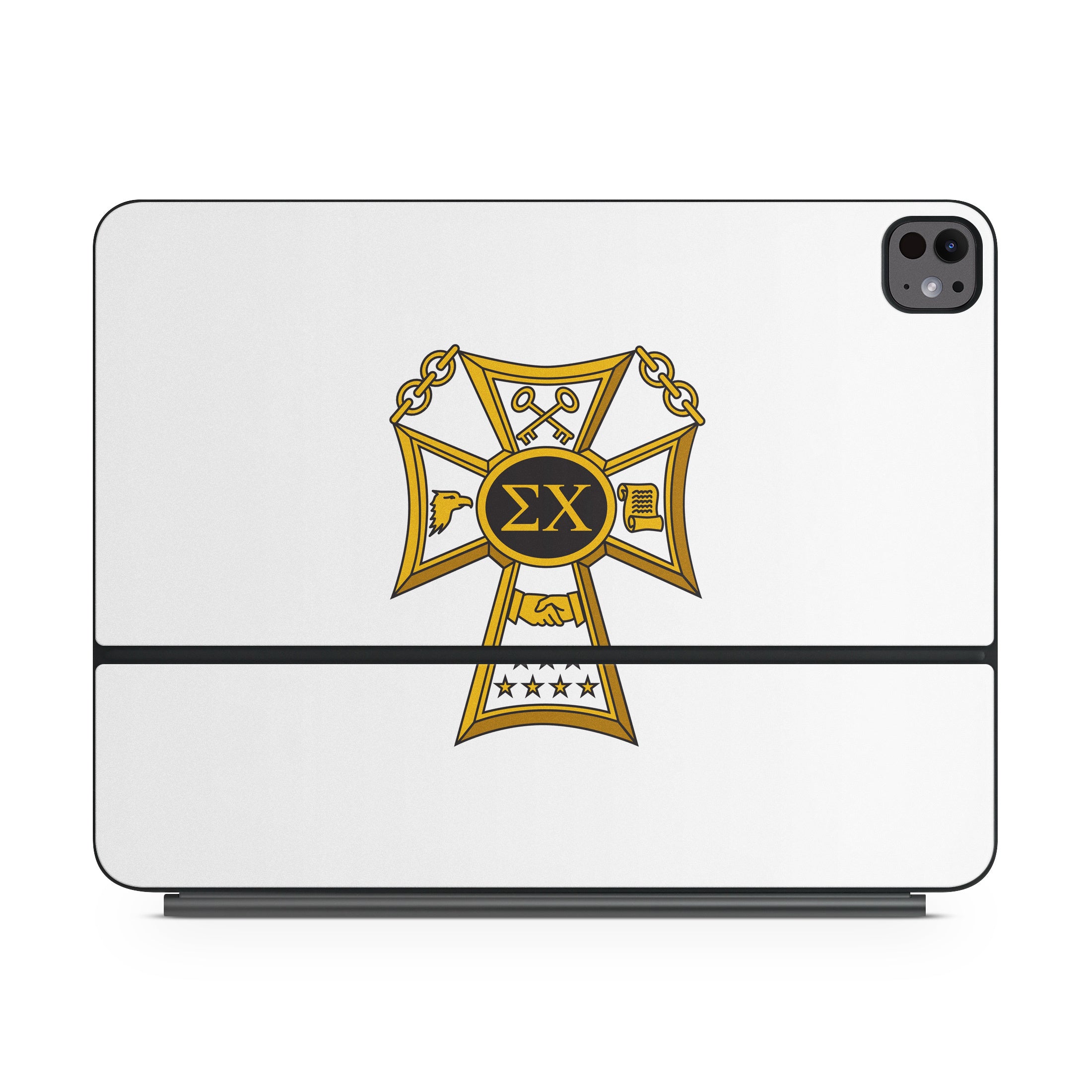 Sigma Chi Badge White - Apple Magic Keyboard for iPad Skin
