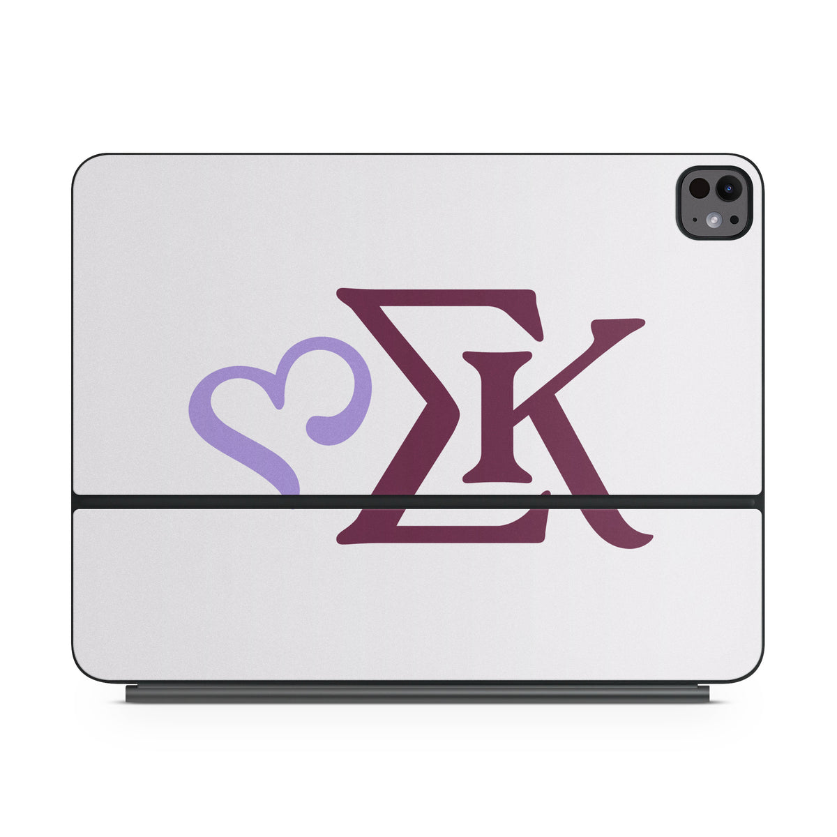 Sigma Kappa Greek Letters Two Color on Dove Love - Apple Magic Keyboard for iPad Skin