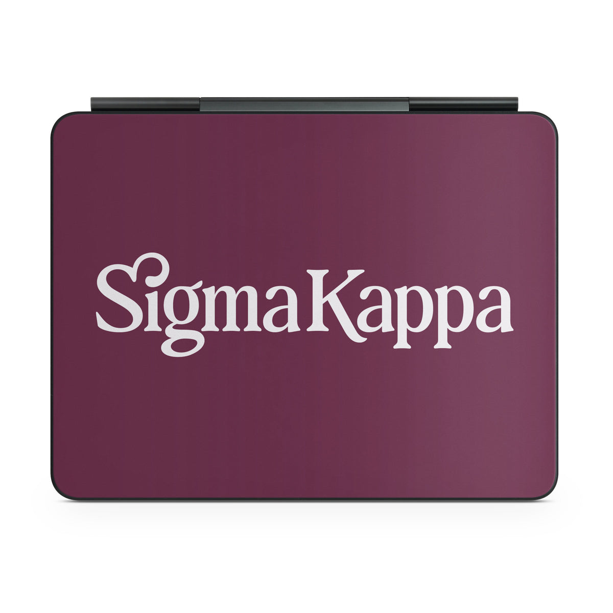 Sigma Kappa Primary Logo Dove Love on Mary Maroon - Apple Magic Keyboard for iPad Skin