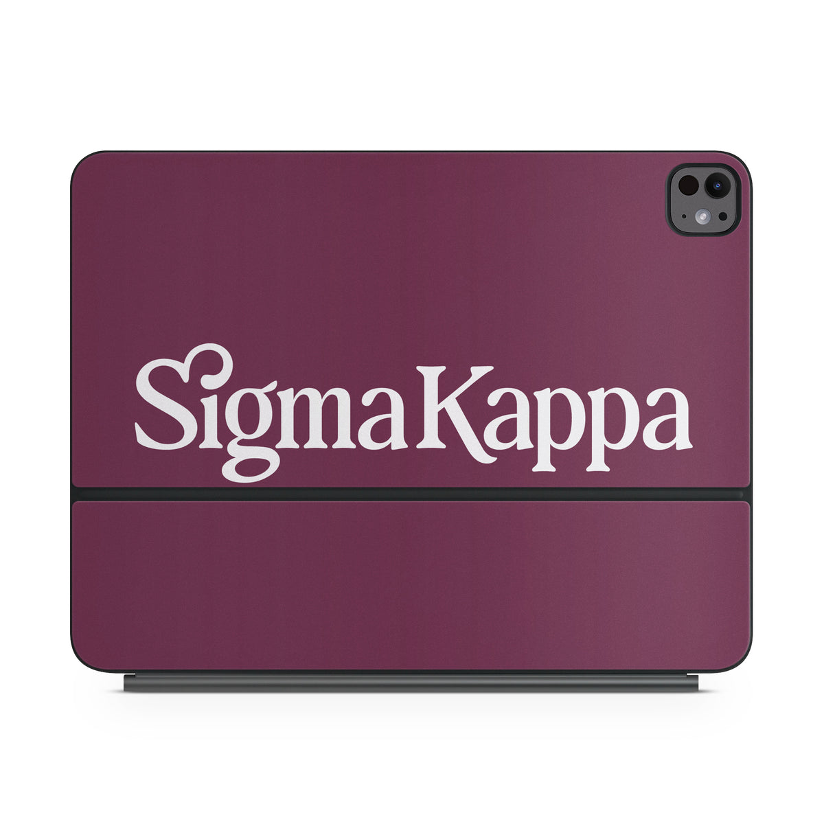 Sigma Kappa Primary Logo Dove Love on Mary Maroon - Apple Magic Keyboard for iPad Skin
