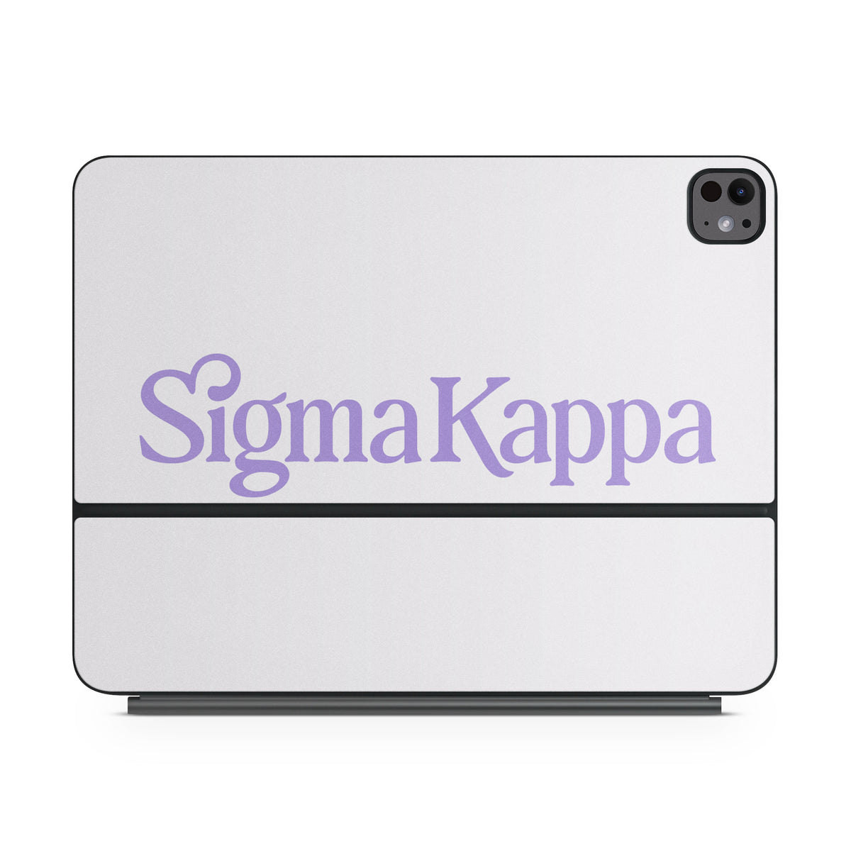 Sigma Kappa Primary Logo Legacy Lavender on Dove Love - Apple Magic Keyboard for iPad Skin